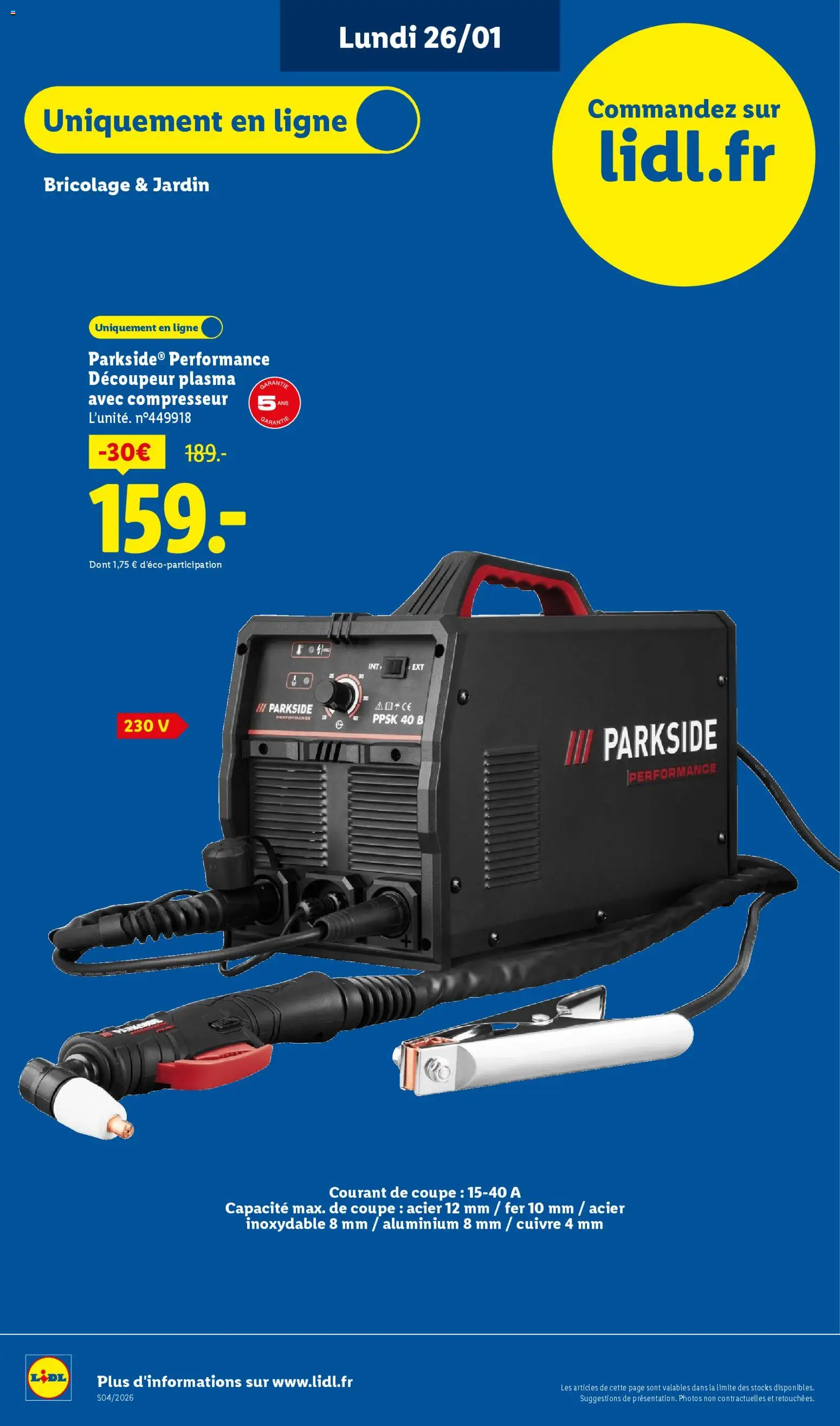 {H1} | Page: 2 | Produits: Compresseur, Découpeur plasma