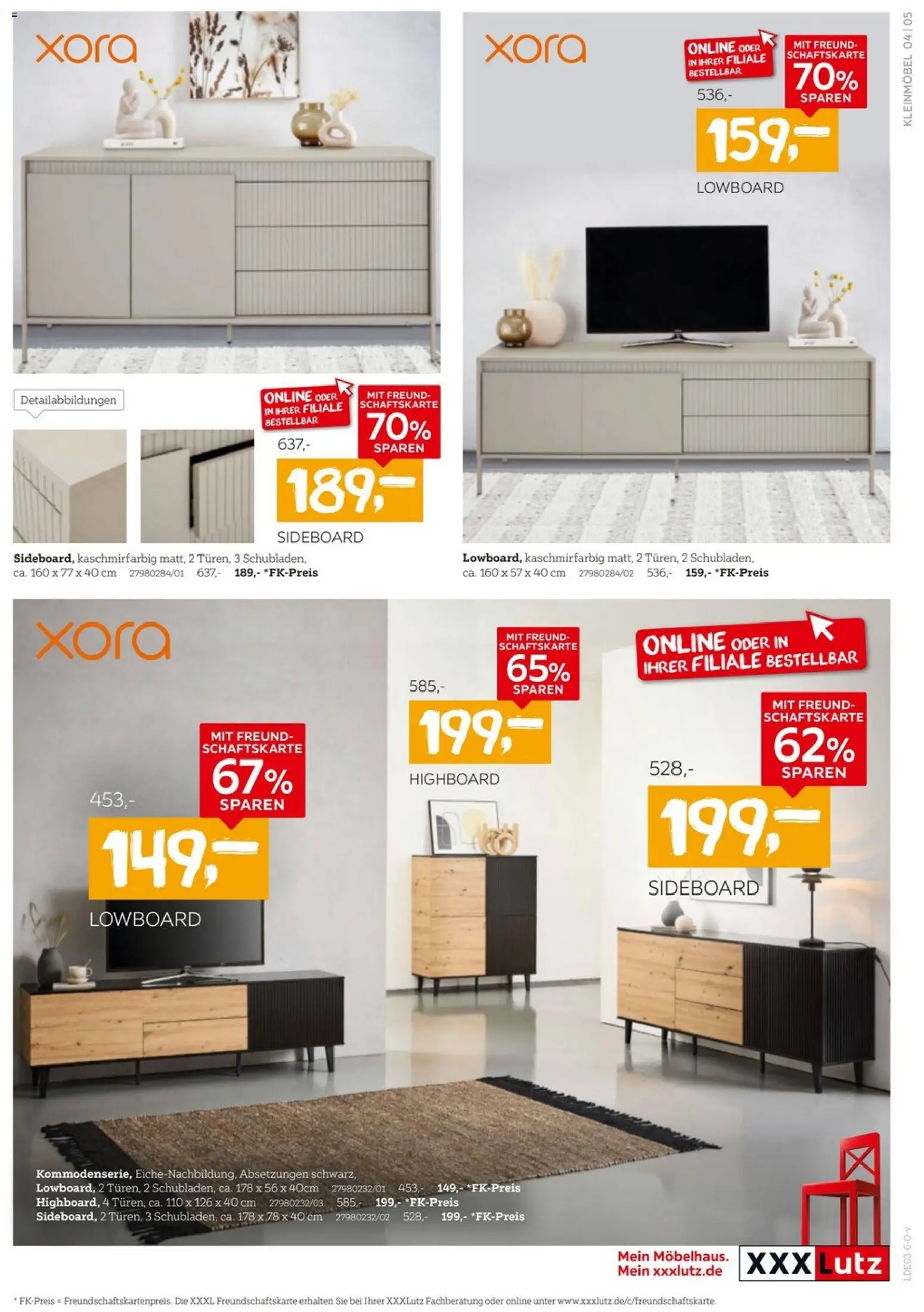 XXXL Lutz Aufbewahrung & Deko – gültig ab 08.03.2026 | Seite: 5 | Produkte: Sideboard, Lowboard, HIghboard