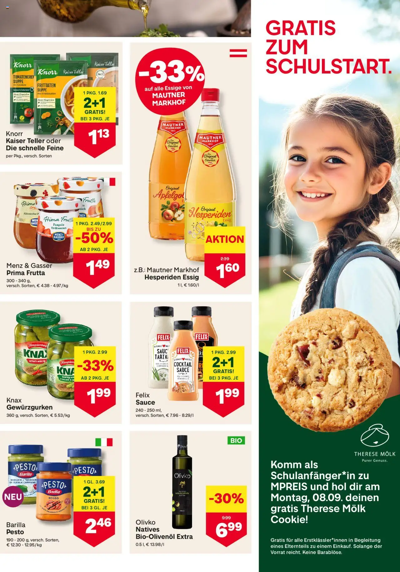 MPREIS Flugblatt gültig ab 28.08.2025 | Seite: 9 | Produkte: Erdbeeren
