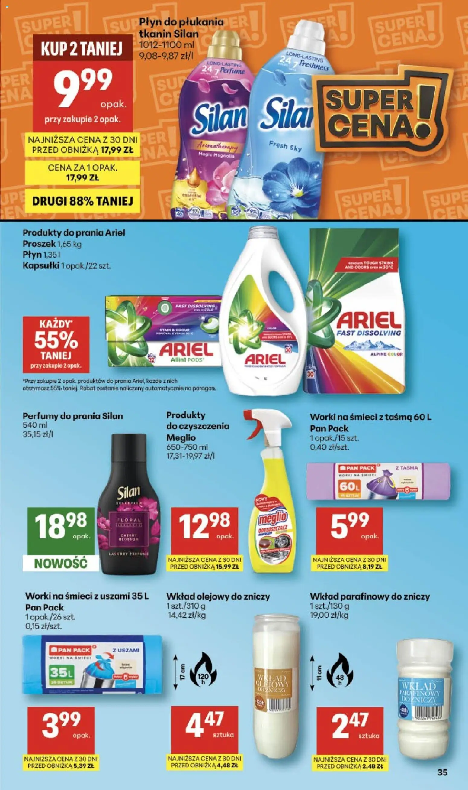 Delikatesy Centrum Gazetka - Sklepy Własne od 19.02.2026 | Strona: 35 | Produkty: Meglio, Ariel, Perfumy
