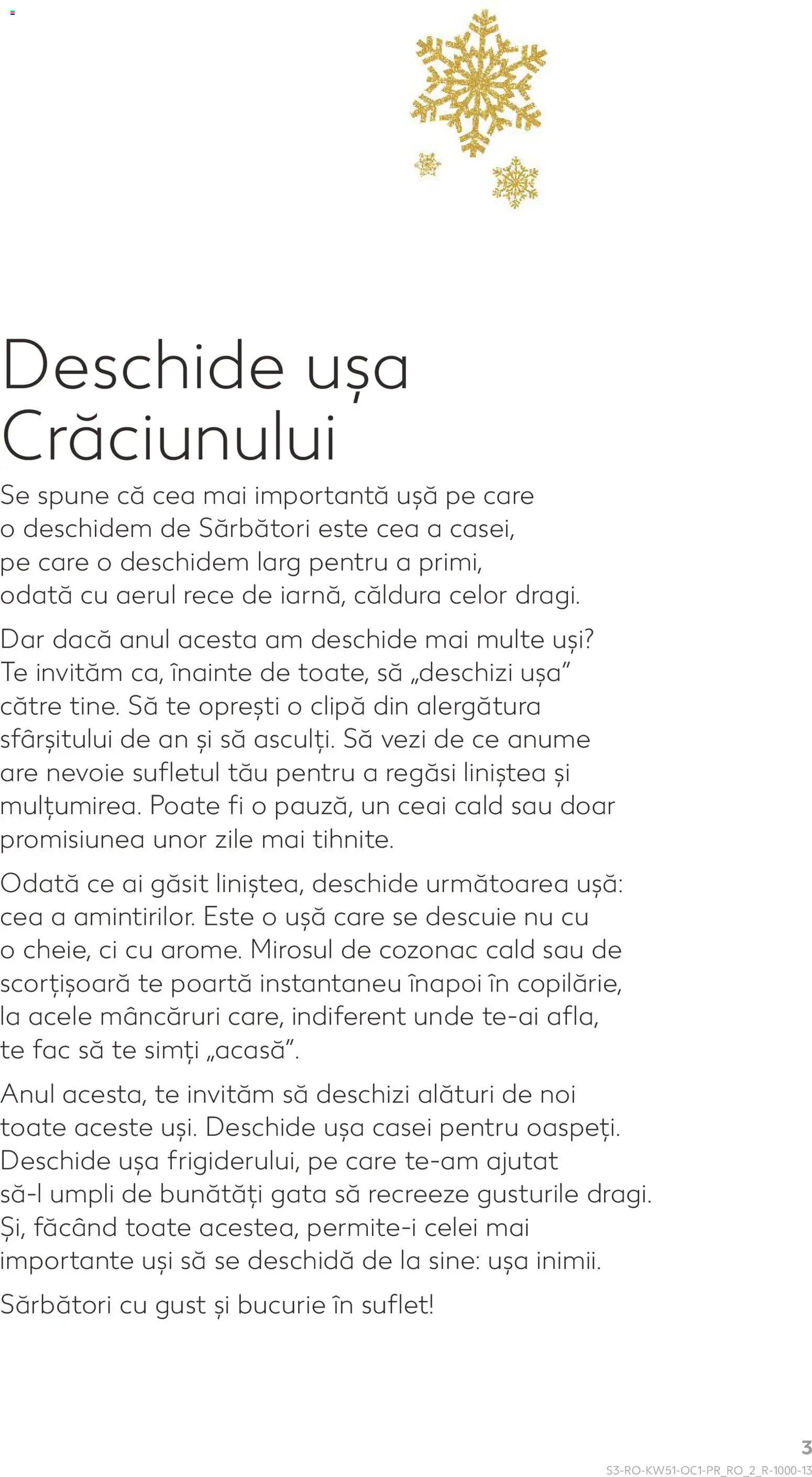 Noul catalog Kaufland – valabil de la 17.12.2025 | Pagină: 3 | Produse: Șal, Ceai, Ușă