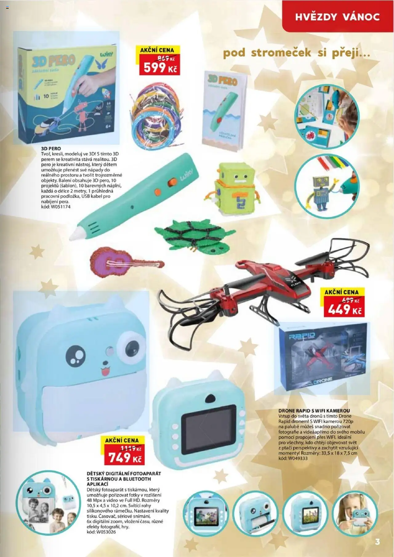 Wiky katalog - Vánoce 2025 od 14.10.2025 | Strana: 3 | Produkty: Pero, Video, Fotoaparát, Kabel