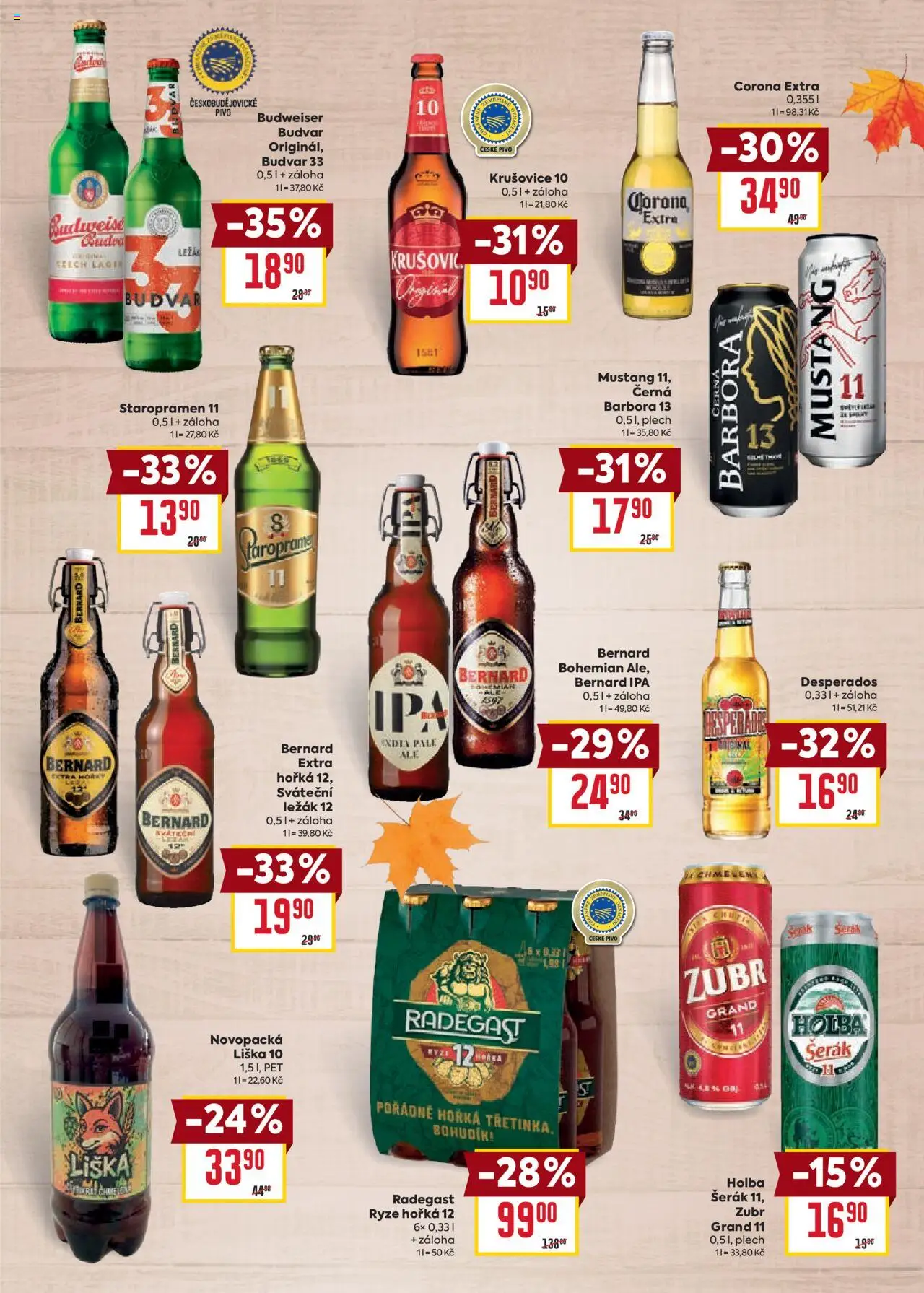 Billa leták - Podzimní nápoje od 10.09.2025 | Strana: 11 | Produkty: Budvar, Zubr, Rýže, Radegast