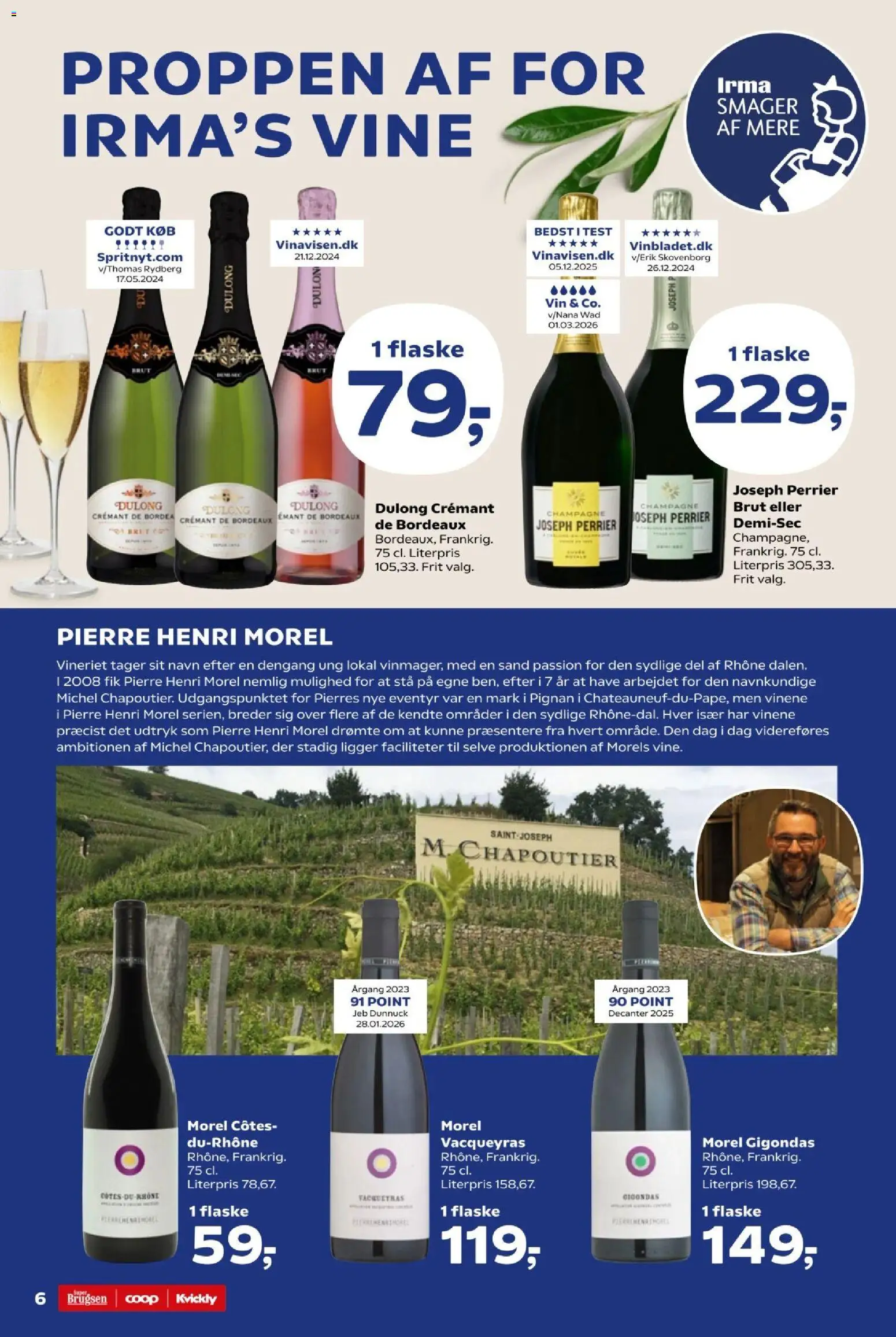 Kvickly tilbudsavis – gyldig fra 20.03.2026 | Side: 6 | Produkter: Vin, Søm