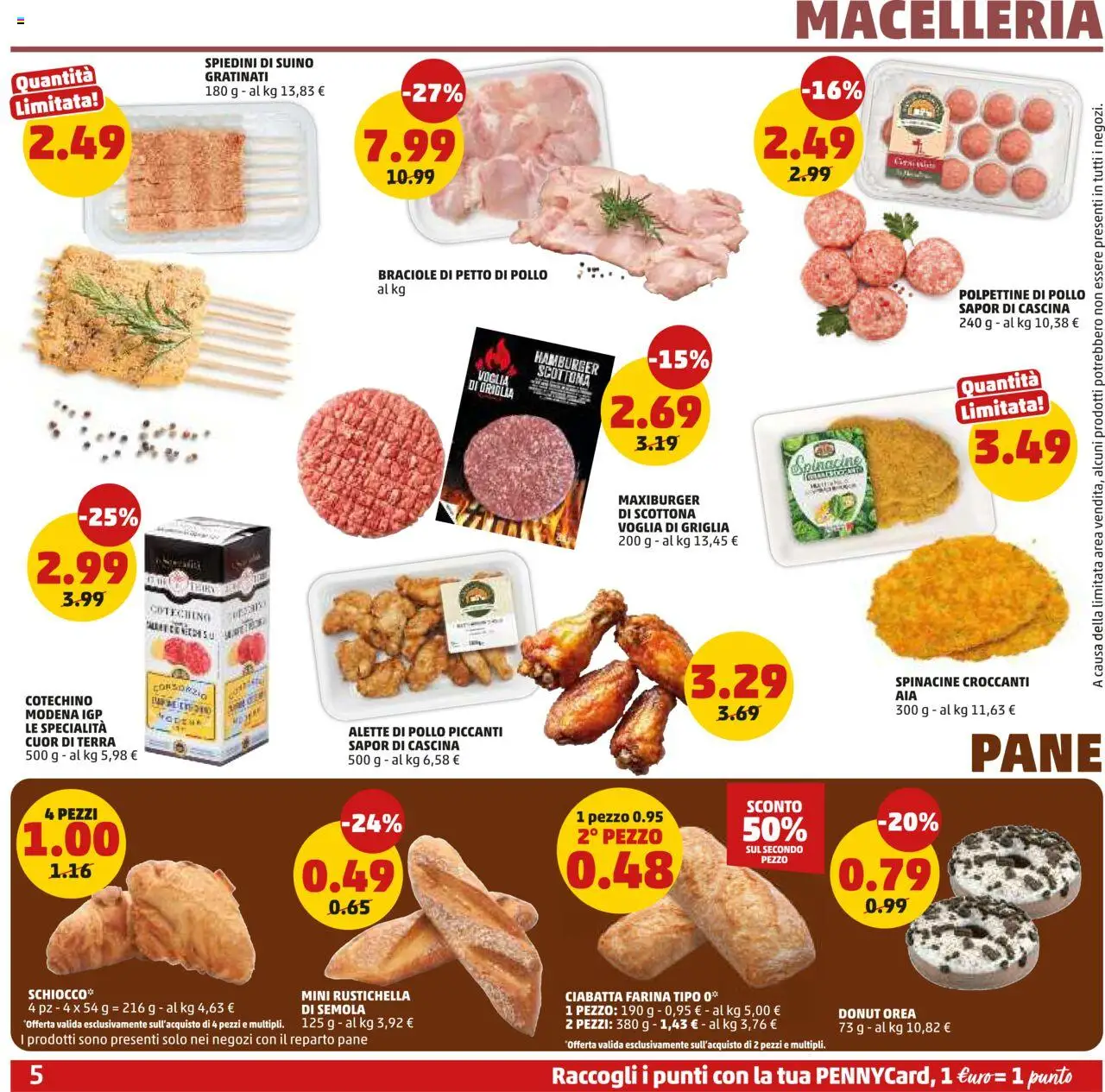 Volantino PENNY del 23.10.2025 | Pagina: 5 | Prodotti: Farina, Griglia, Cotechino, Terra