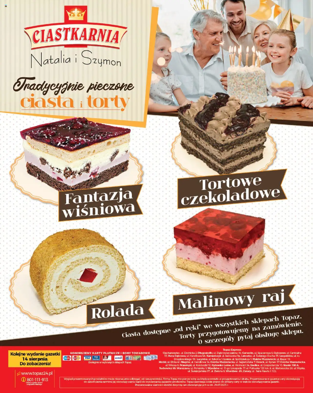 Topaz Gazetka - Express od 07.08.2025 | Strona: 28 | Produkty: Rolada