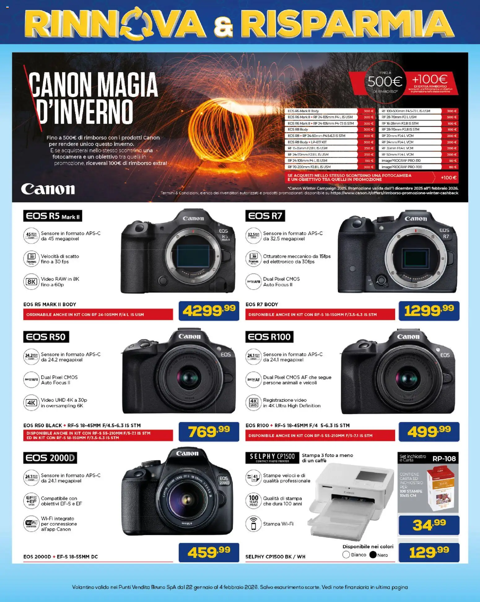 Volantino Euronics del 22.01.2026 | Pagina: 35 | Prodotti: Caffè, Video, Fotocamera, Stampa