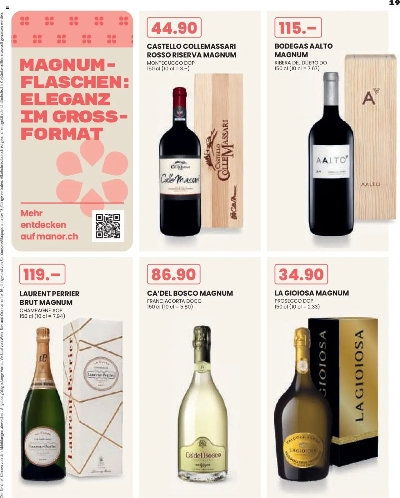 Manor Aktionen Extraklasse – gültig ab 17.09.2025 | Seite: 19 | Produkte: En Kommode, Bier
