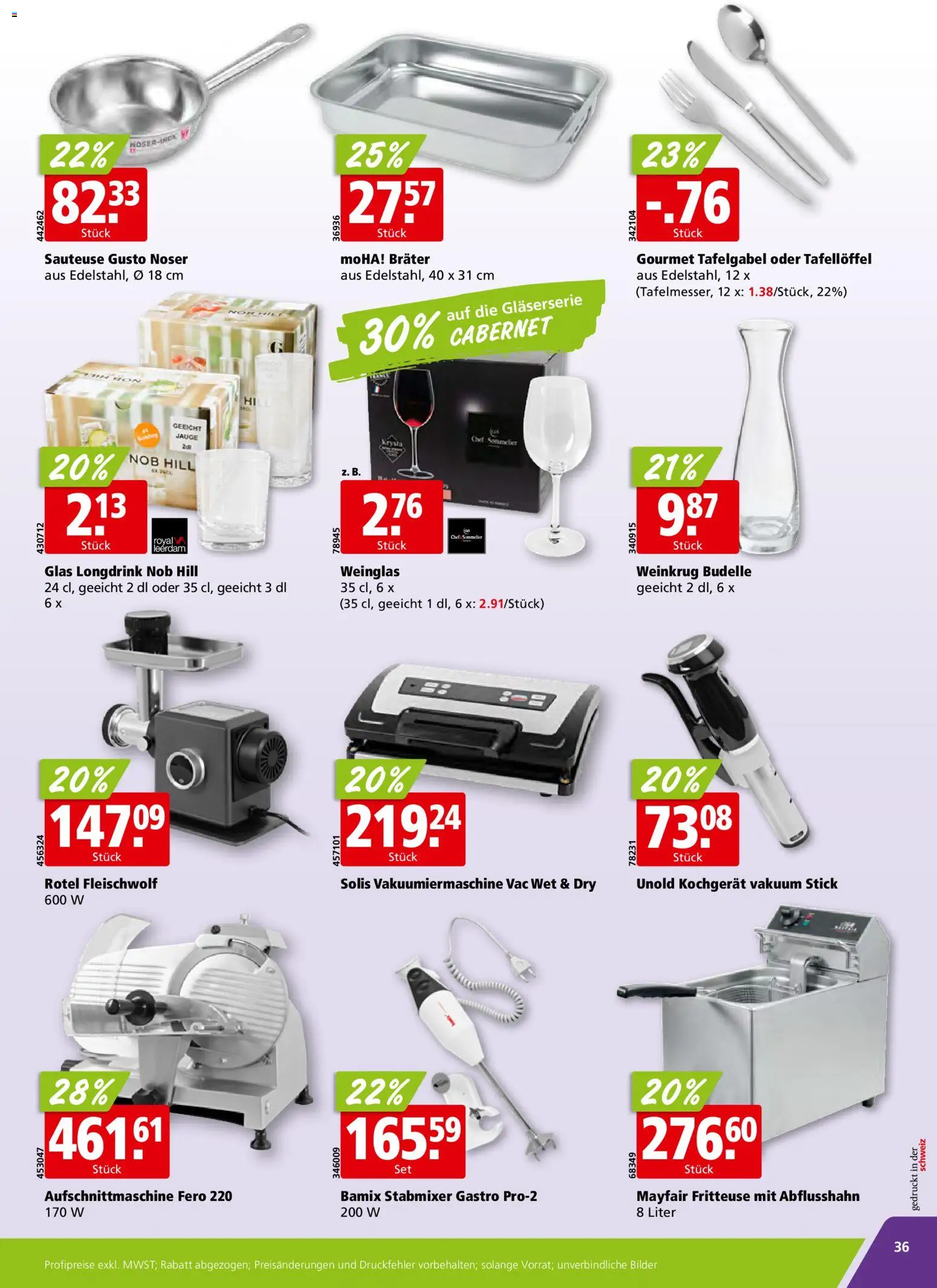 Aligro aktionen – gültig ab 23.03.2026 | Seite: 36 | Produkte: Stabmixer, Fritteuse, Bilder