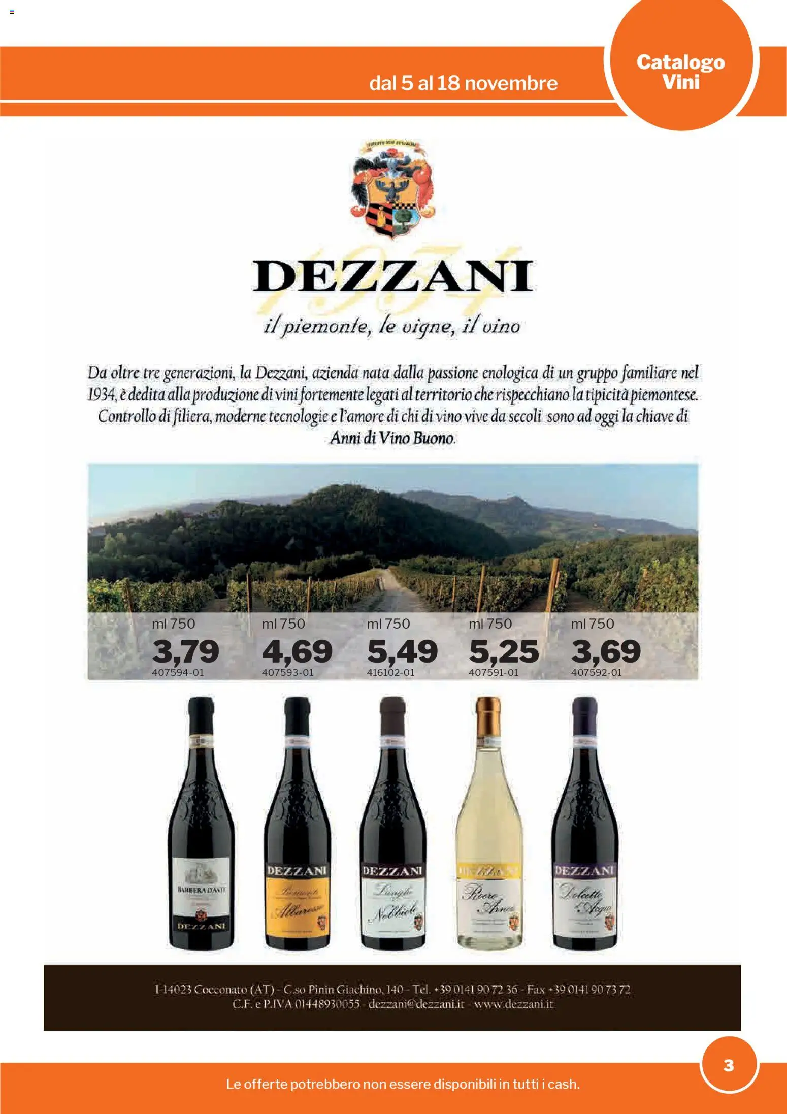 Volantino Sogegross del 05.11.2025 | Pagina: 3 | Prodotti: Vino