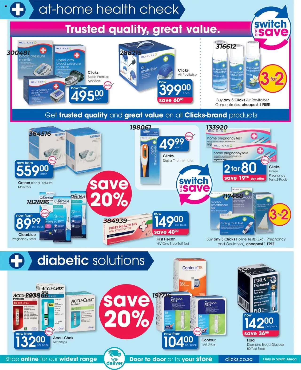 Clicks Specials │ valid from 21.08.2025 | Page: 26 | Products: Monitor, Thermometer, Switch