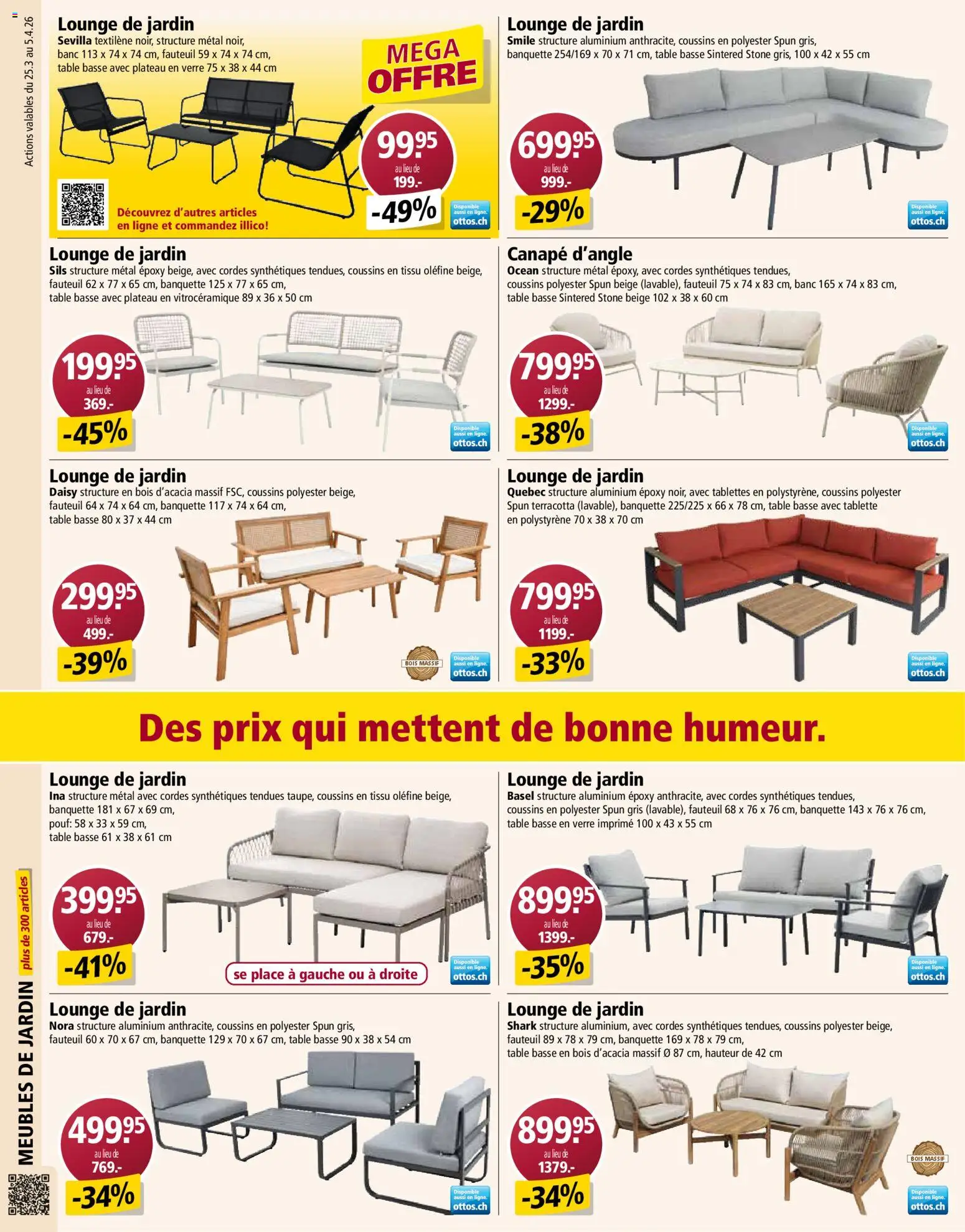 Otto's Aktionen FR – gültig ab 25.03.2026 | Seite: 14 | Produkte: Pouf, Tablette