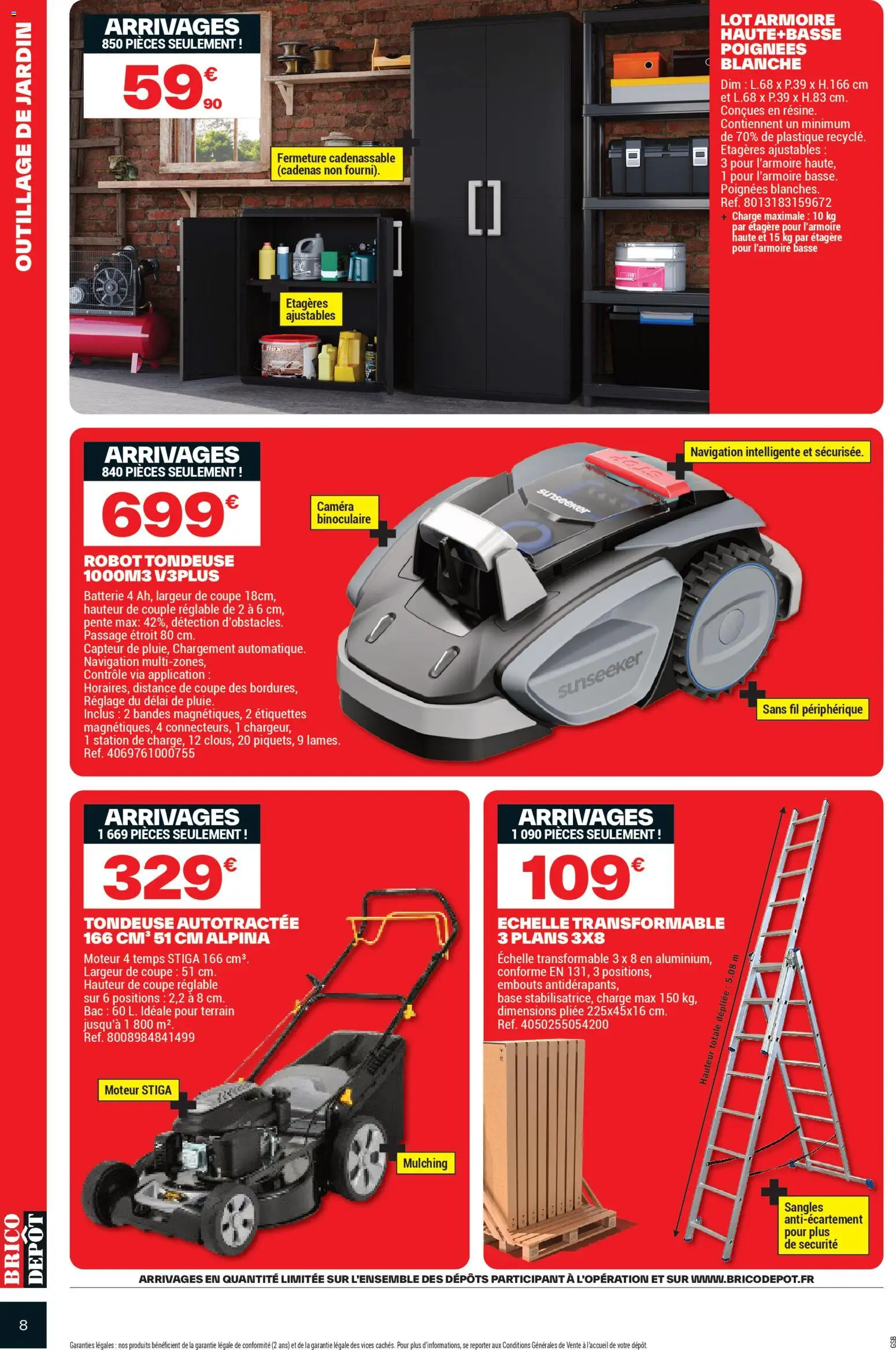 {H1} | Page: 8 | Produits: Base, Navigation, Poignées, Armoire