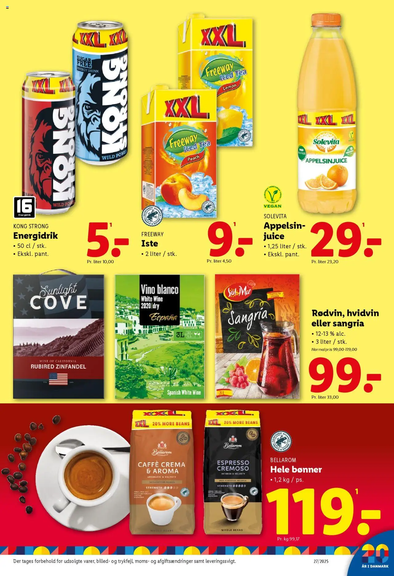 Lidl Tilbudsavis gyldig fra 03.07.2025 | Side: 32 | Produkter: Juice, Appelsinjuice, Iste, Bønner