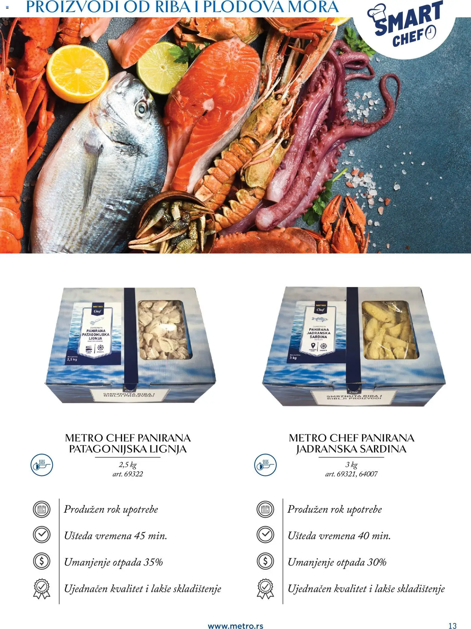 Metro katalog - važi od 24.03.2026 | Strana: 13 | Proizvode: Riba, Sardina
