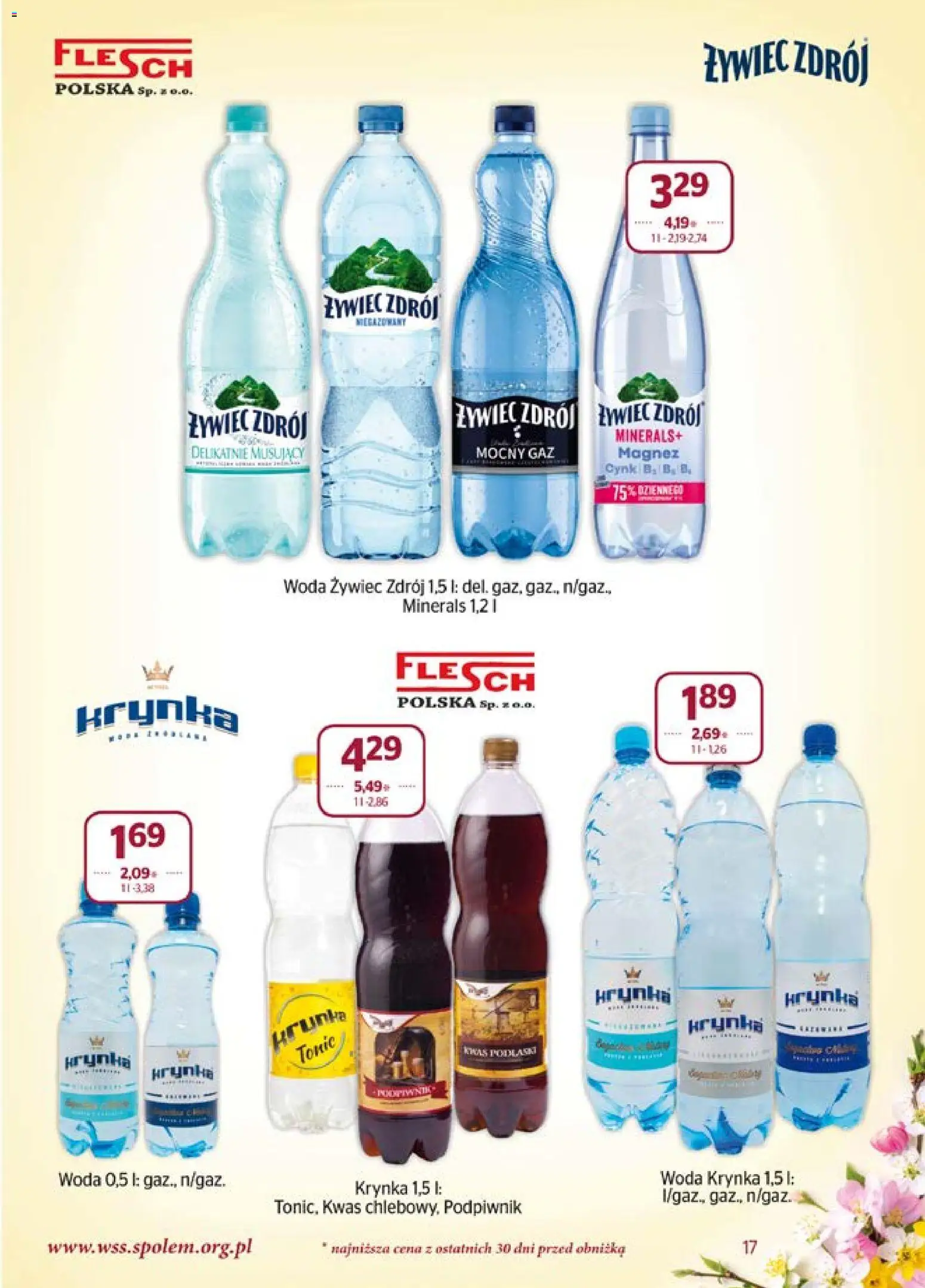 Społem gazetka od 01.04.2026 | Strona: 17 | Produkty: Woda żywiec, Woda
