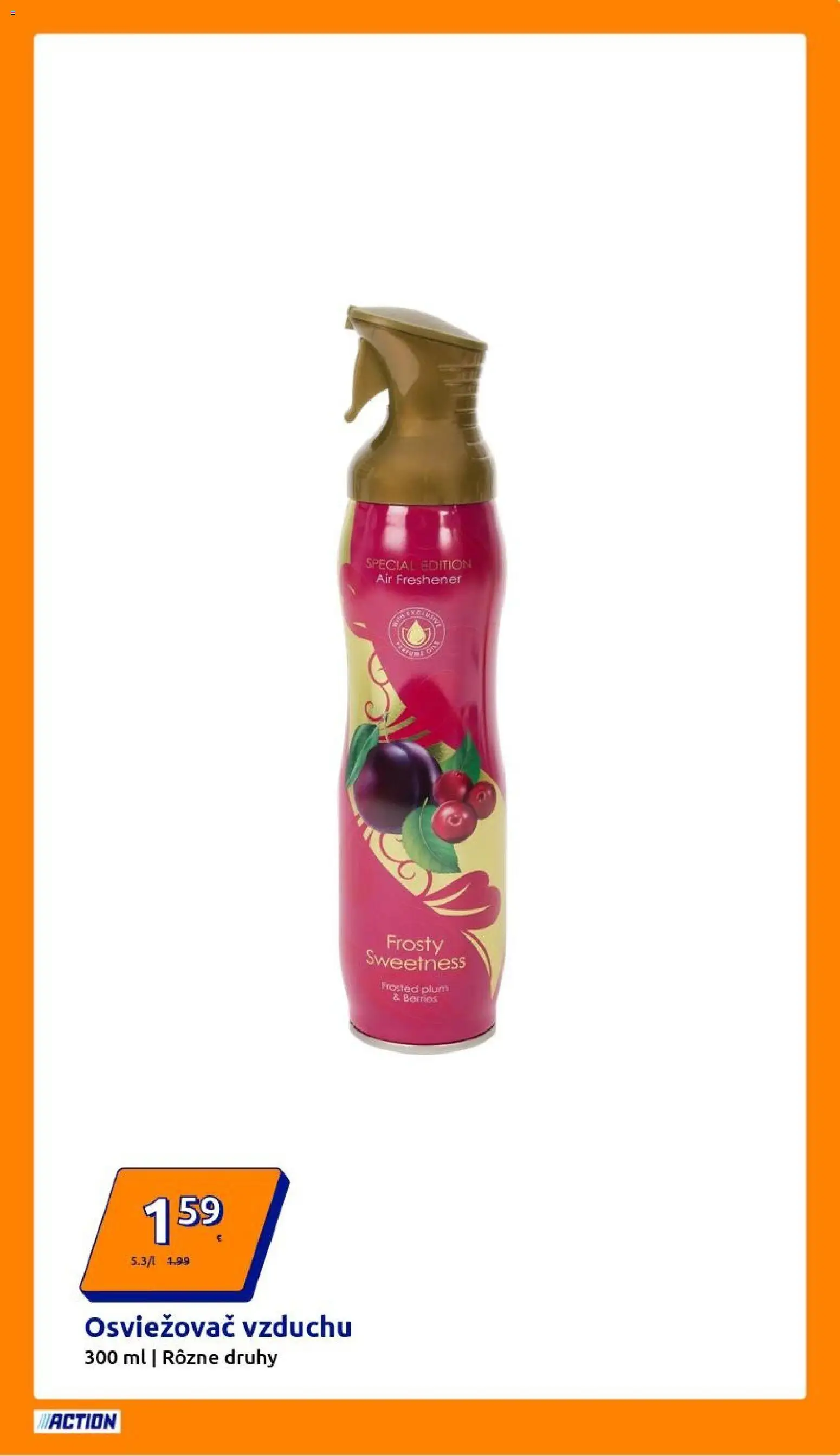 Nové Action akcie – leták je platný od 10.12.2025 | Strana: 3 | Produkty: Osviežovač vzduchu
