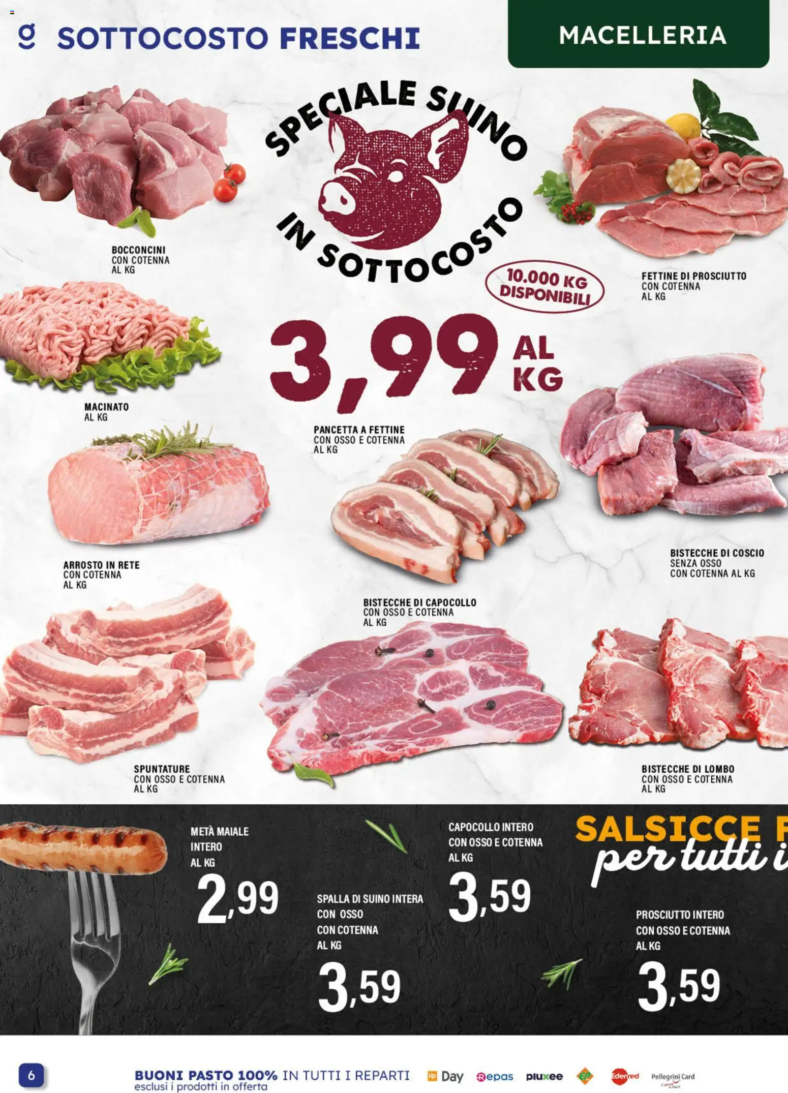 Volantino GECOP del 19.01.2026 | Pagina: 6 | Prodotti: Arrosto, Maiale, Pancetta, Macinato