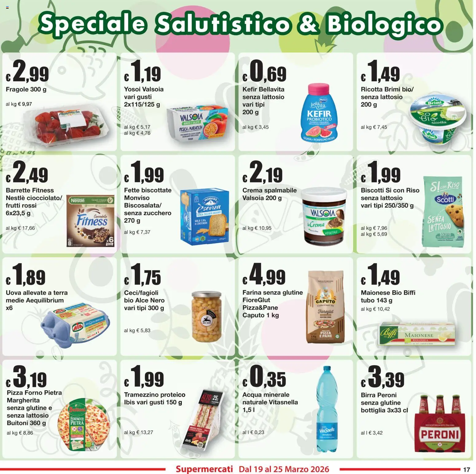 Volantino Sì con Te del 19.03.2026 | Pagina: 17 | Prodotti: Forno, Tramezzino, Fette biscottate, Acqua minerale