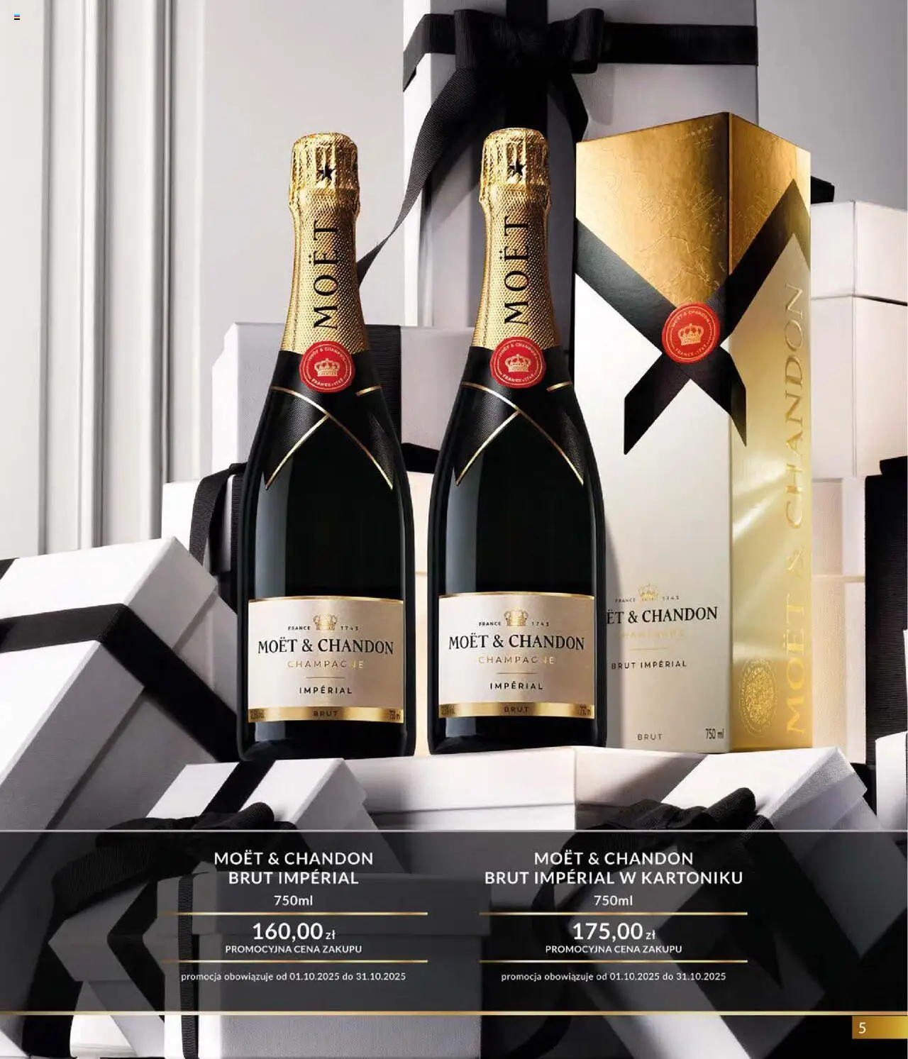 Eurocash Gazetka - Horeca od 01.10.2025 | Strona: 5 | Produkty: Moet, Champagne