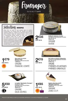 Monoprix - Prévisualisation de Monoprix catalogue valide à partir de 17.02.2026 | Page: 23 | Produits: Piment d'espelette, Mont d'or, Piment, Fromage