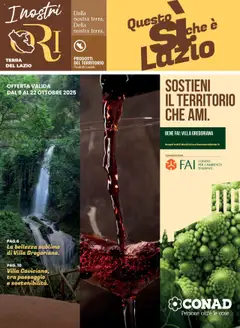 Anteprima del volantino Conad Localismo Lazio catalogo valido a partire dal 09.10.2025