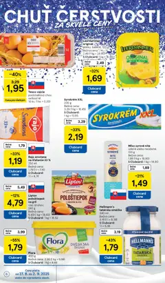 Tesco vajcia, podstielkový chov, veľkosť M, 10 ks, (1 ks = 0,20) │ platný od 27.08.2025 | Strana: 6