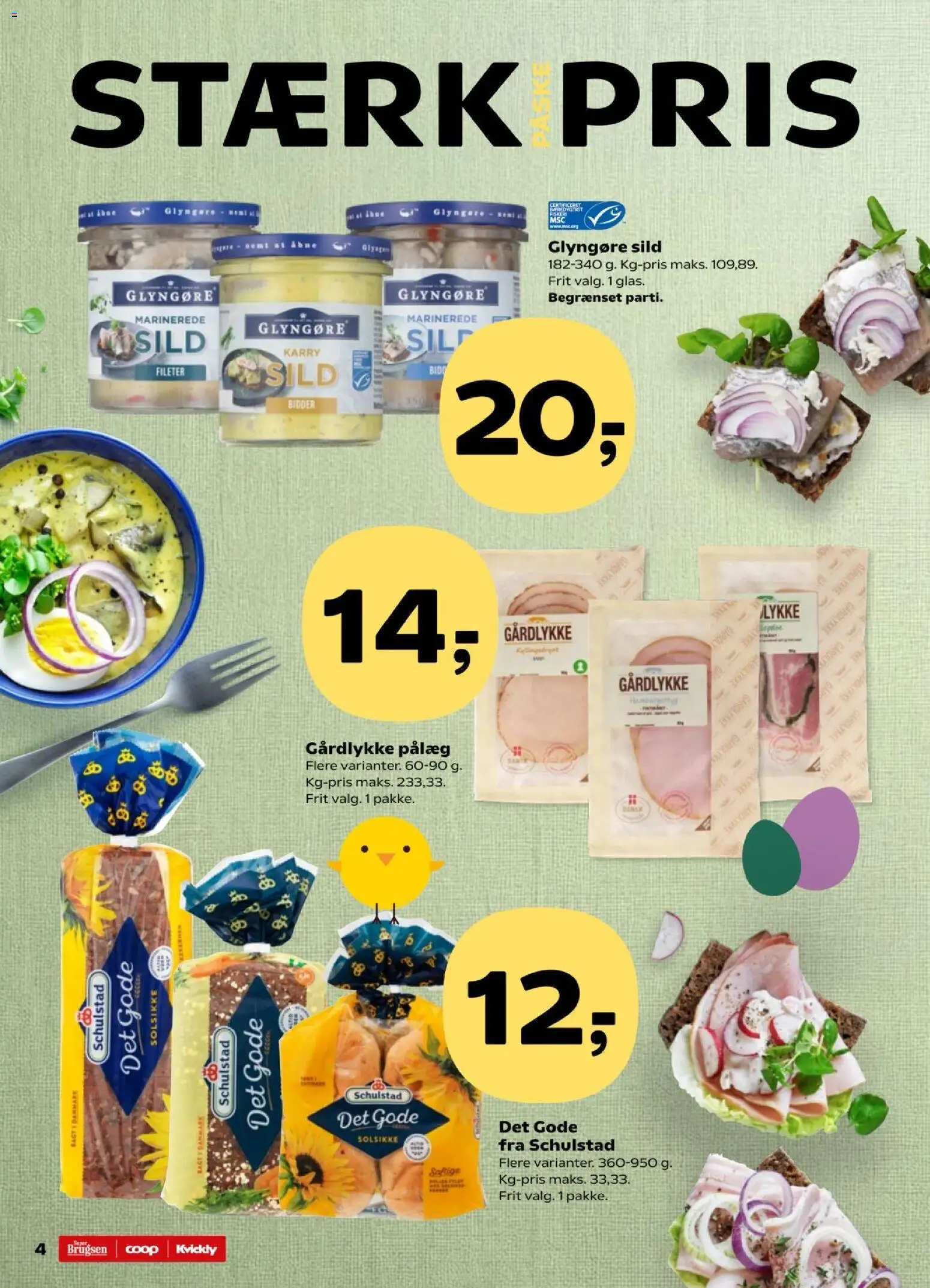 Super Brugsen tilbudsavis – gyldig fra 19.03.2026 | Side: 4 | Produkter: Karry, Pålæg, Sild