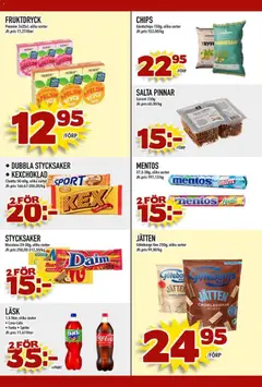 Din Mat - erbjudanden - Förhandsvisning av reklamblad från butik Din Mat aktuell från 27.10.2025 | Sida: 7 | Produkter: Chips, Coca cola, Fanta, Apelsin