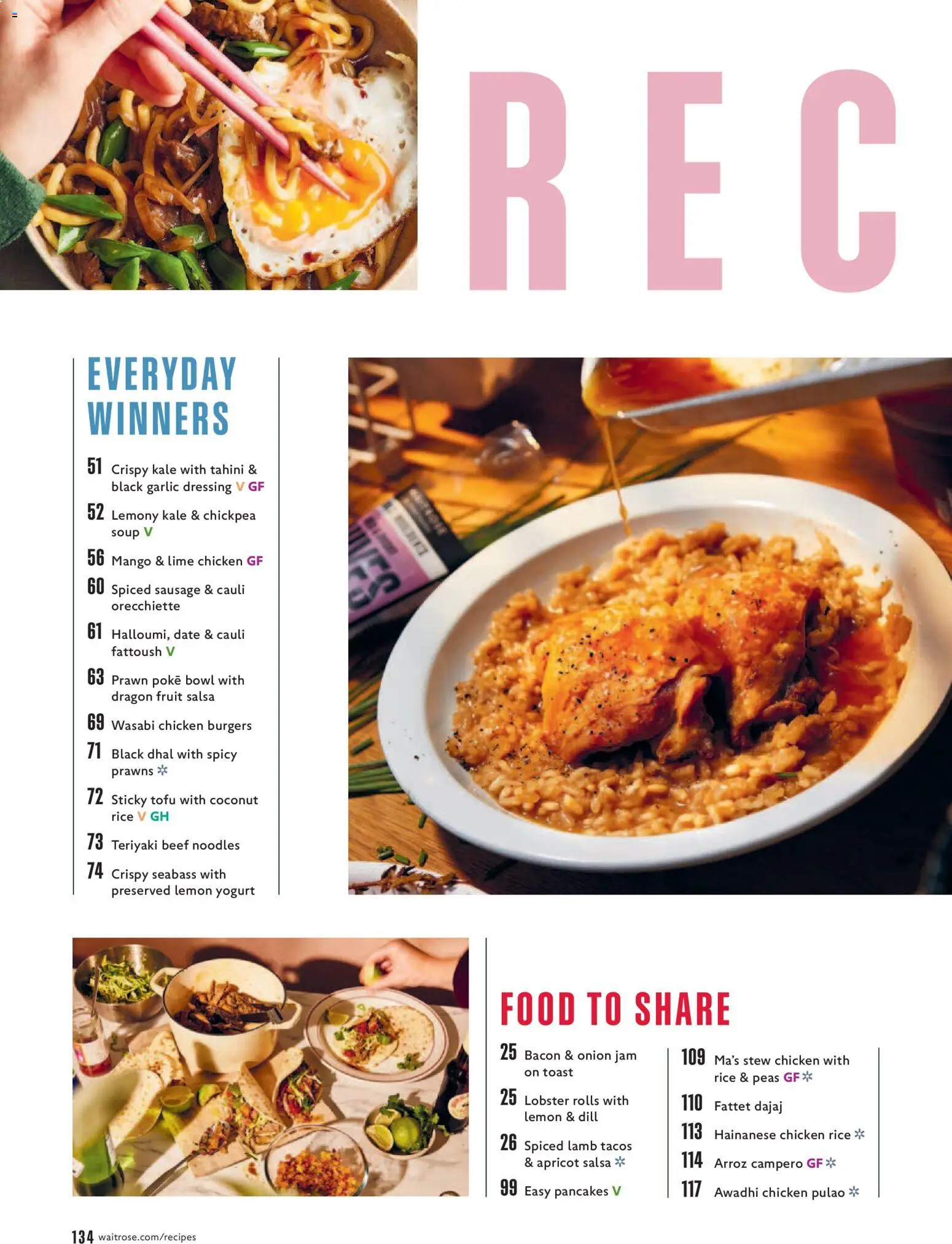 {H1} | Page: 134 | Products: Chicken, Tofu, Yogurt, Coconut