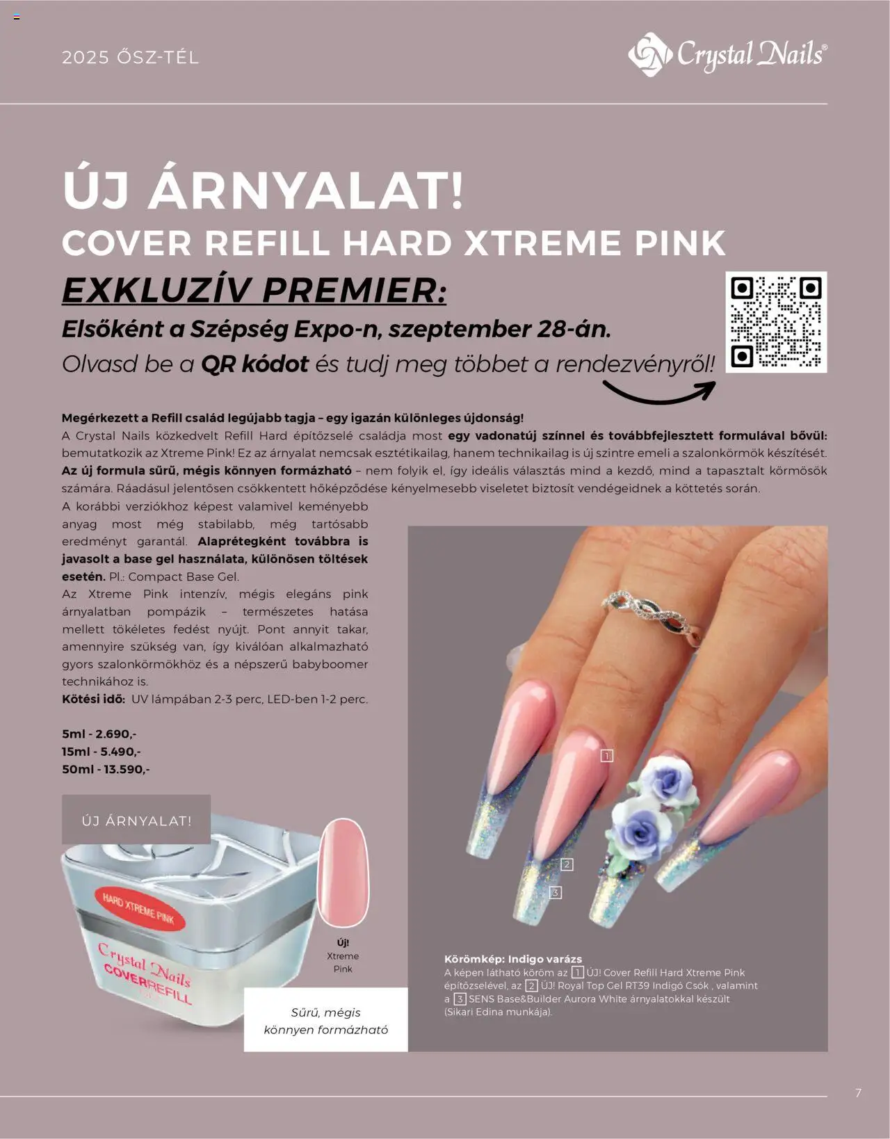 Crystal Nails akciós ujság - amely érvényes a következő dátumtól: 07.09.2025 | Oldal: 7
