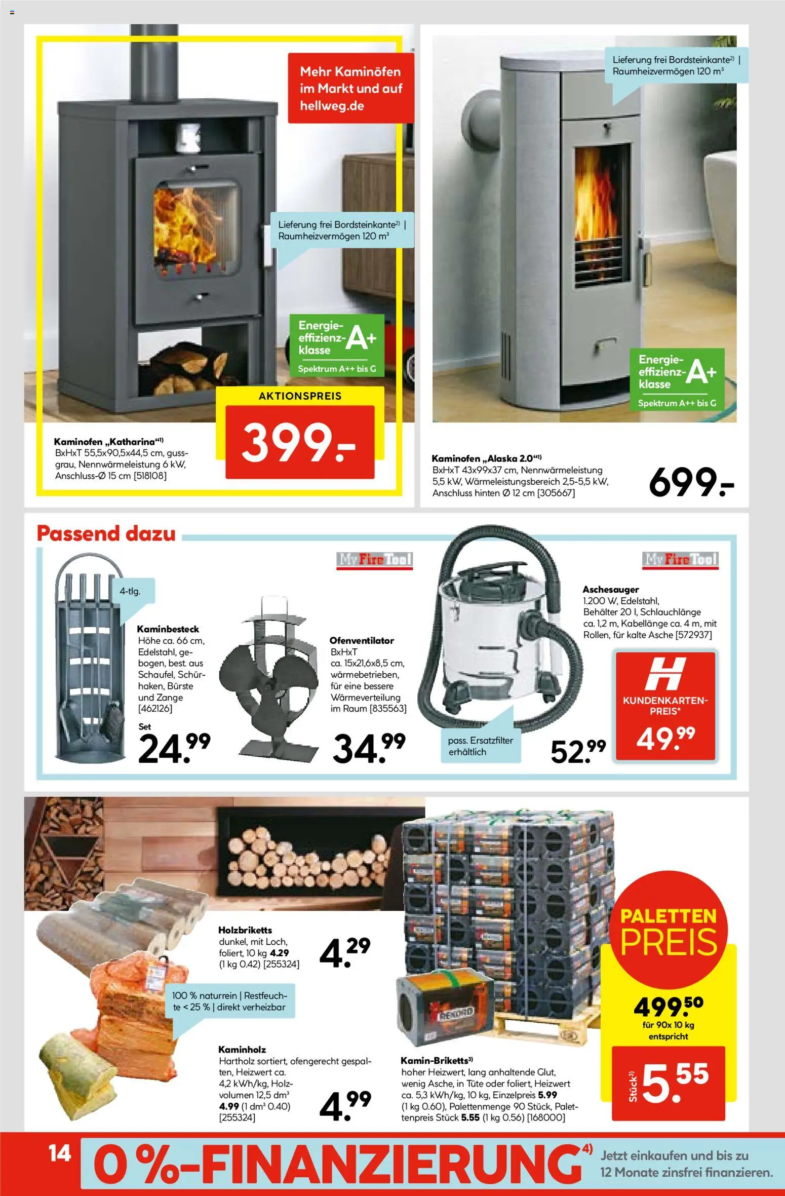 Hellweg Prospekt – gültig ab 17.11.2025 | Seite: 14 | Produkte: Bürste, Kaminofen