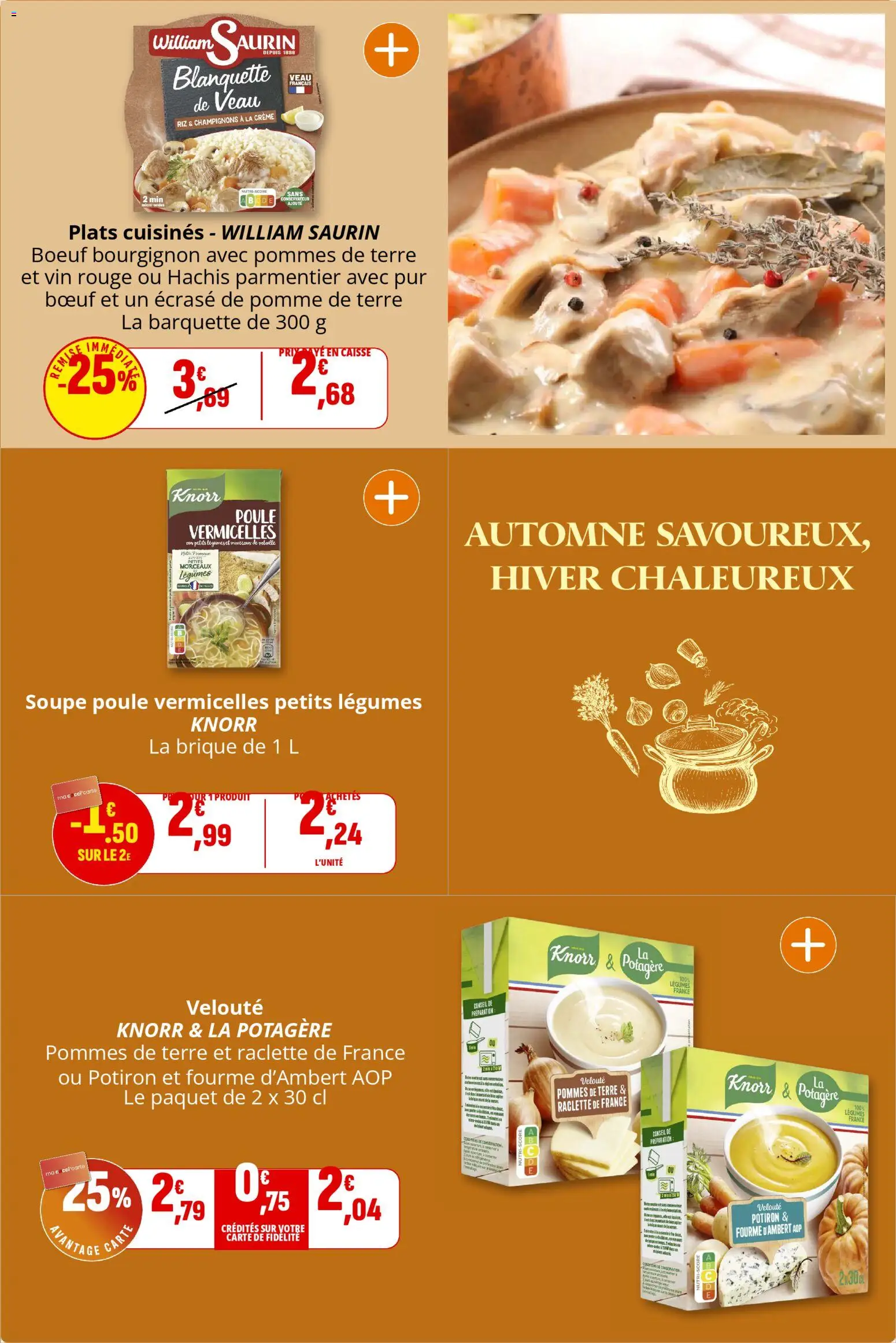{H1} | Page: 6 | Produits: Volaille, Vin, Crème, Pommes de terre