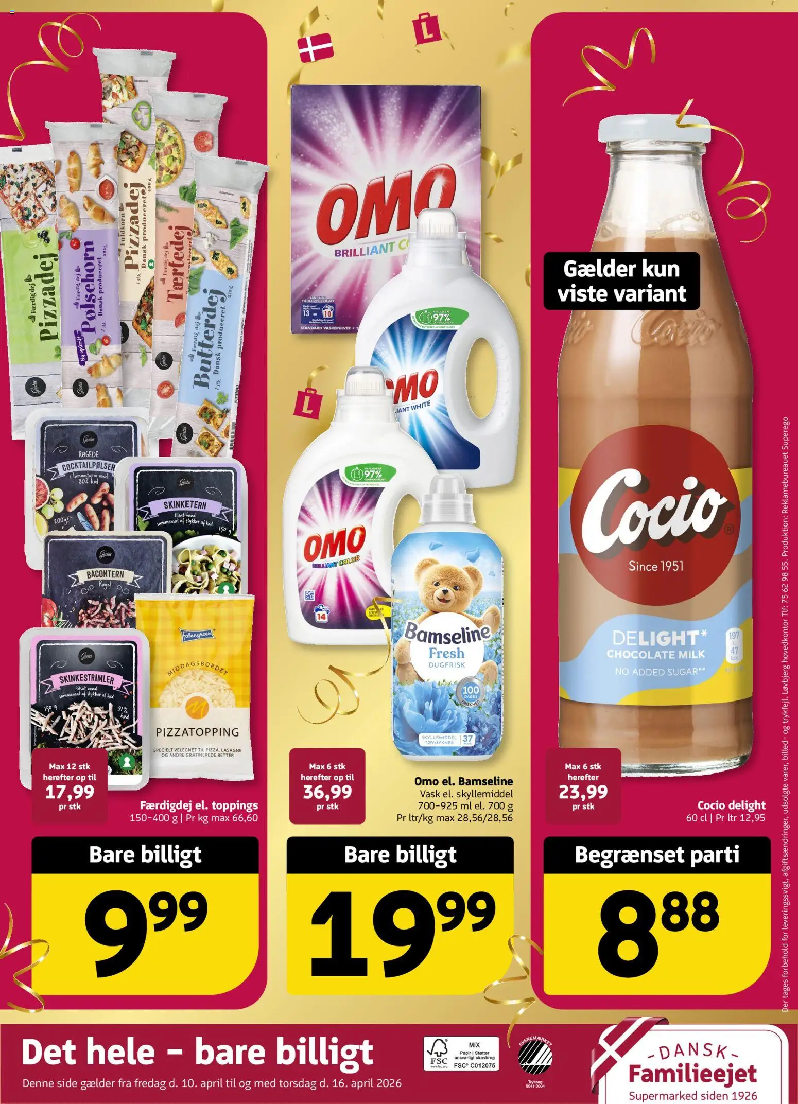 Løvbjerg tilbudsavis – gyldig fra 10.04.2026 | Side: 32 | Produkter: Butterdej, Skyllemiddel, Cocktailpølser, Carpete