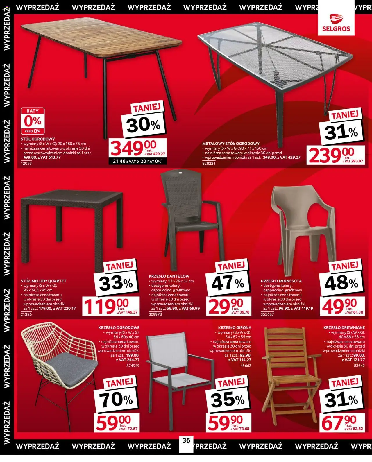 Selgros cash&carry Gazetka - Oferta przemysłowa od 11.09.2025 | Strona: 40 | Produkty: Stół, Krzesło, Krzesło ogrodowe, Stół ogrodowy