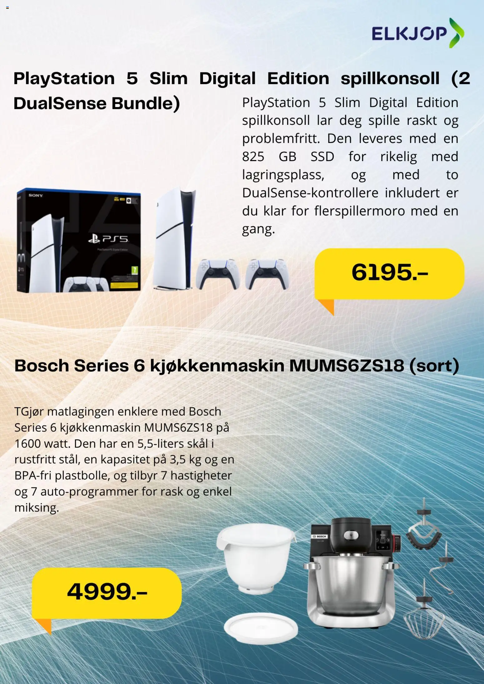 {H1} | Side: 4 | Produkter: Spillkonsoll, Playstation, Kjøkkenmaskin