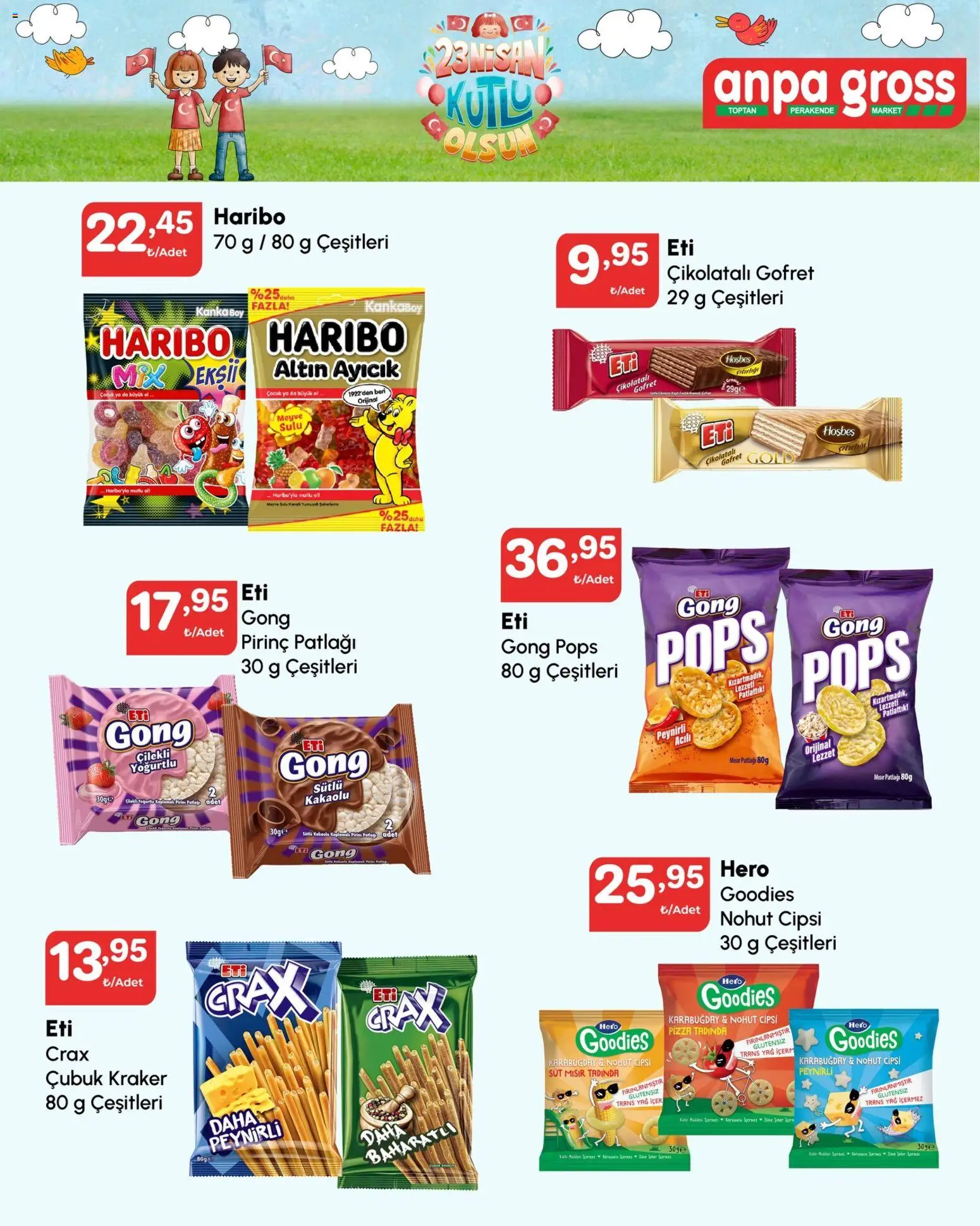 Anpa Gross Katalog - 22.04.2026 tarihinden itibaren geçerlidir | Sayfa: 6 | Ürünler: Gofret, Çikolatalı gofret, Meyve, Mısır