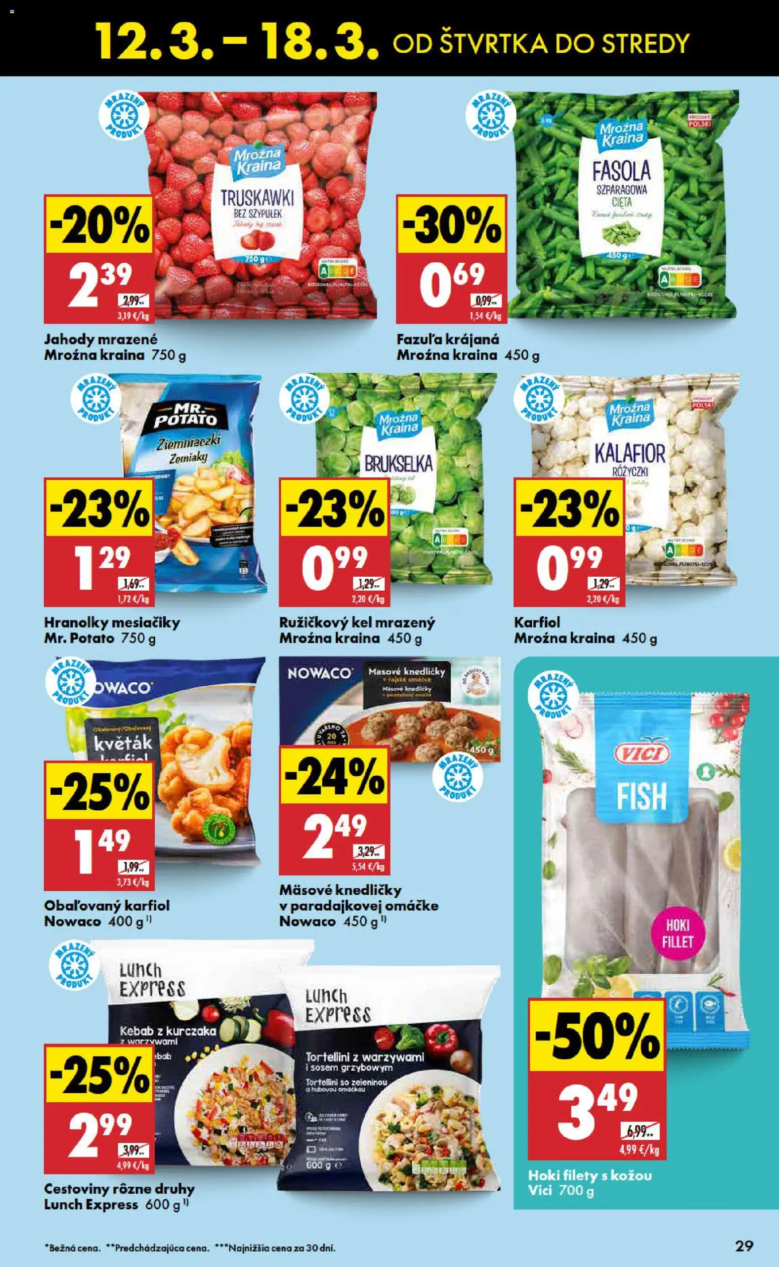 Nové Biedronka akcie – leták je platný od 12.03.2026 | Strana: 29 | Produkty: Kel, Cestoviny, Fazuľa, Jahody