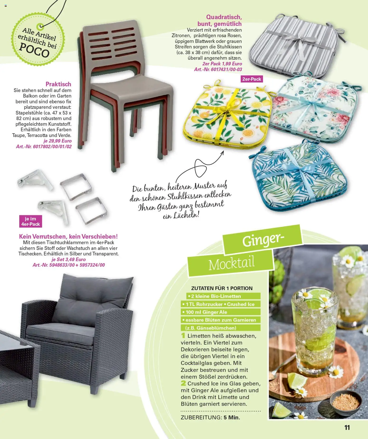Poco Prospekt Wohnwelt Frühling 2026 – gültig ab 16.02.2026 | Seite: 11 | Produkte: Limetten, Zucker, Limette