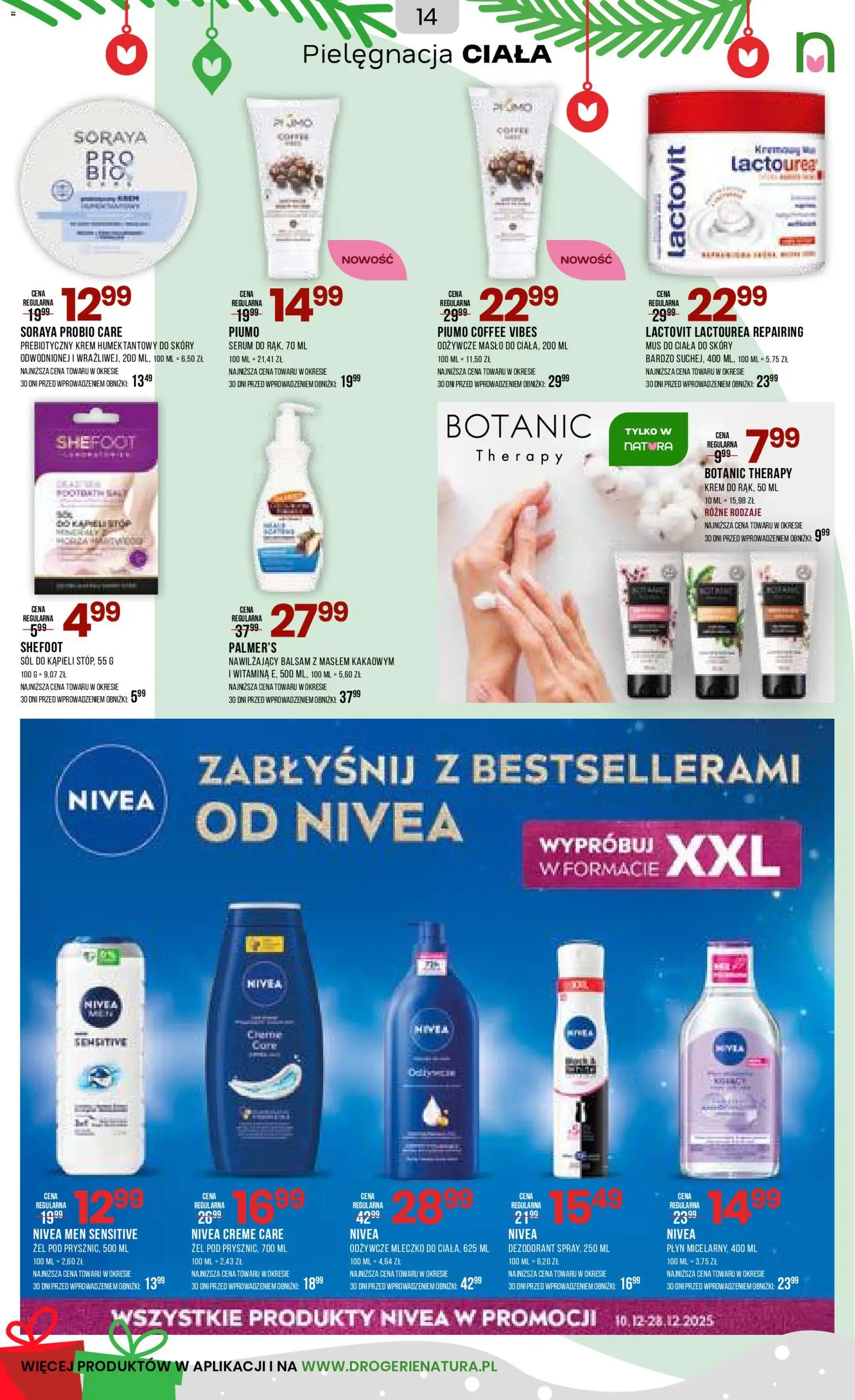 Drogerie Natura Gazetka od 10.12.2025 | Strona: 14 | Produkty: Masło, Krem, Lotion, Sól