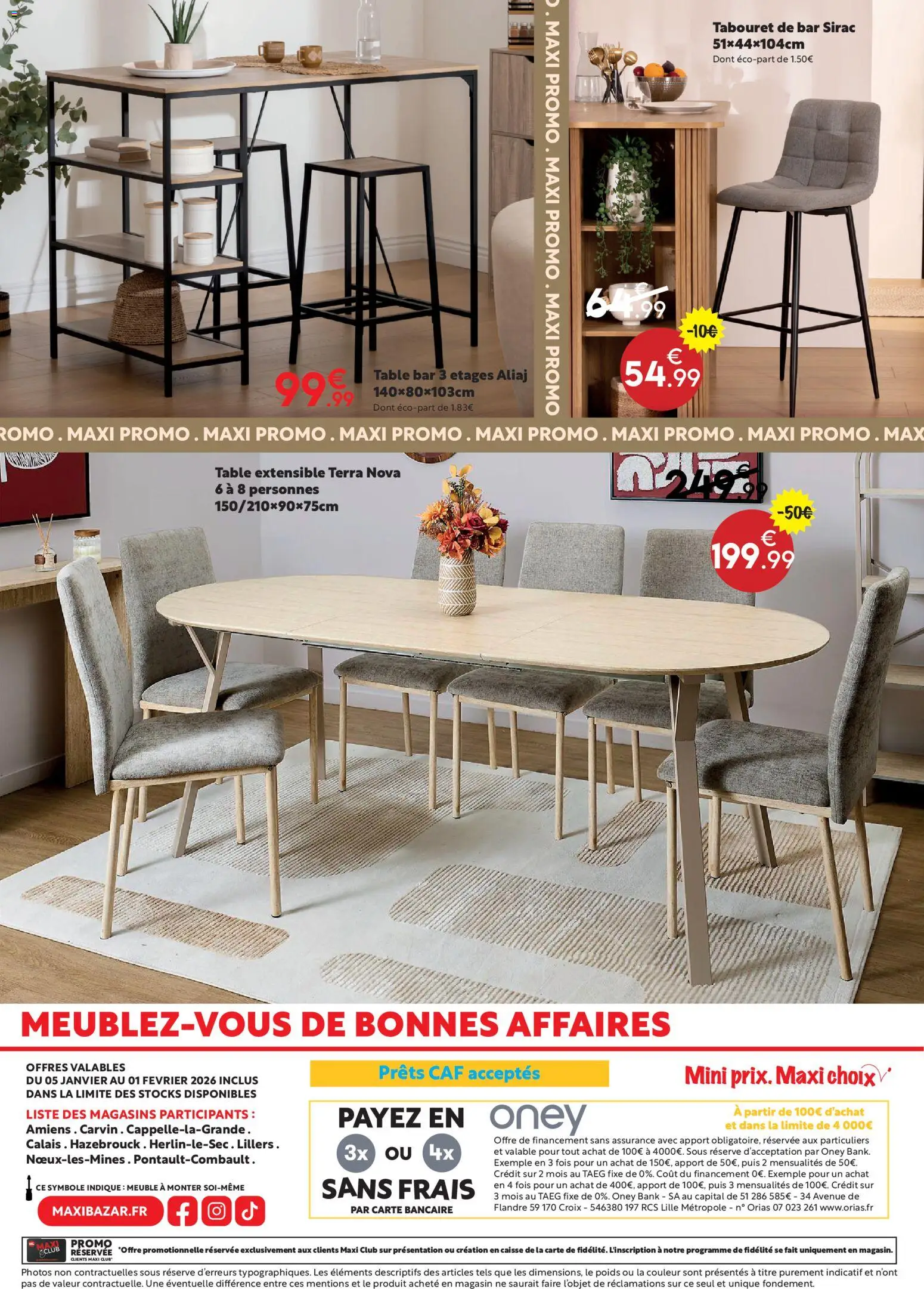 {H1} | Page: 11 | Produits: Meuble, Table extensible, Tabouret de bar, Table
