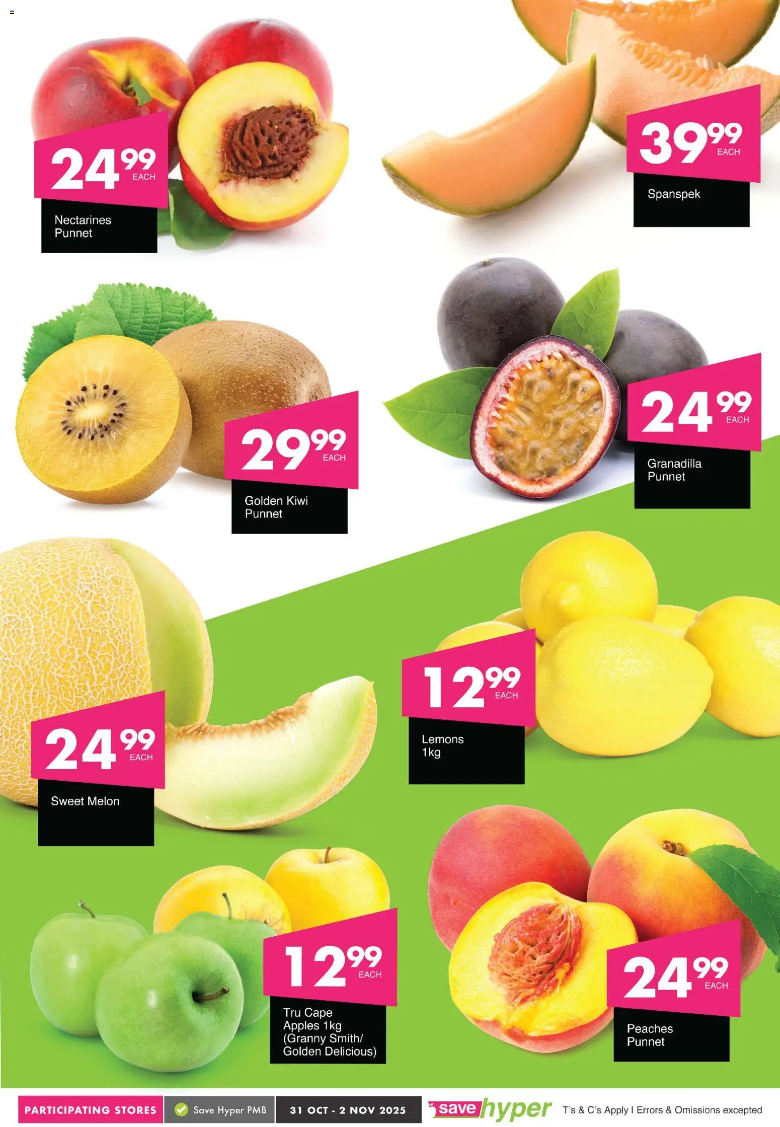 New Save catalogue – valid from 31.10.2025 | Page: 6 | Products: Apples, Kiwi, Nectarines