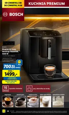 Lidl Katalog od 04.08.2025 | Strona: 24 | Produkty: Ekspres do kawy, Cappuccino, Mleko