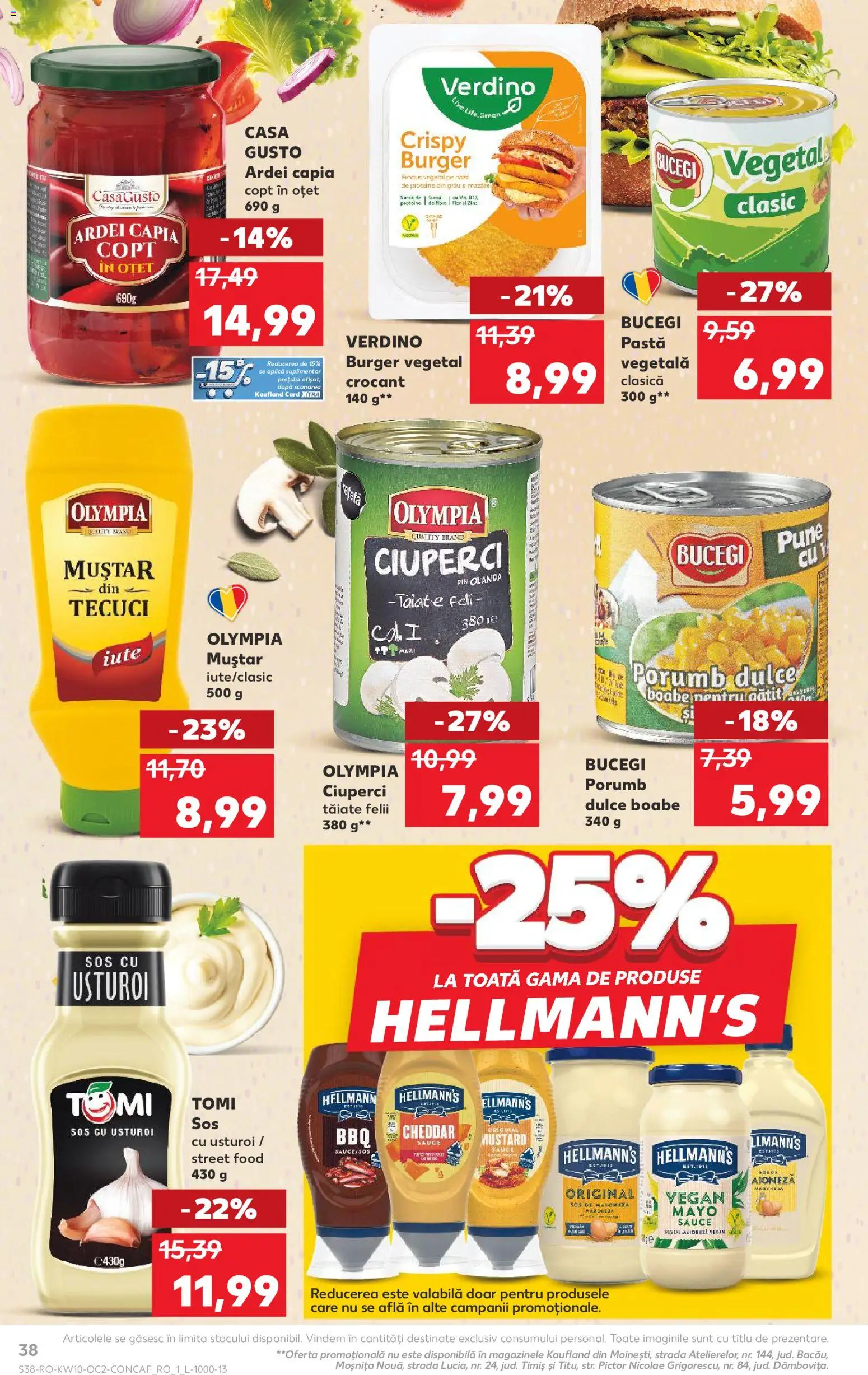 Noul catalog Kaufland – valabil de la 04.03.2026 | Pagină: 38 | Produse: Pate, Ardei, Konuşturucu Kuş Yemleri, Sos