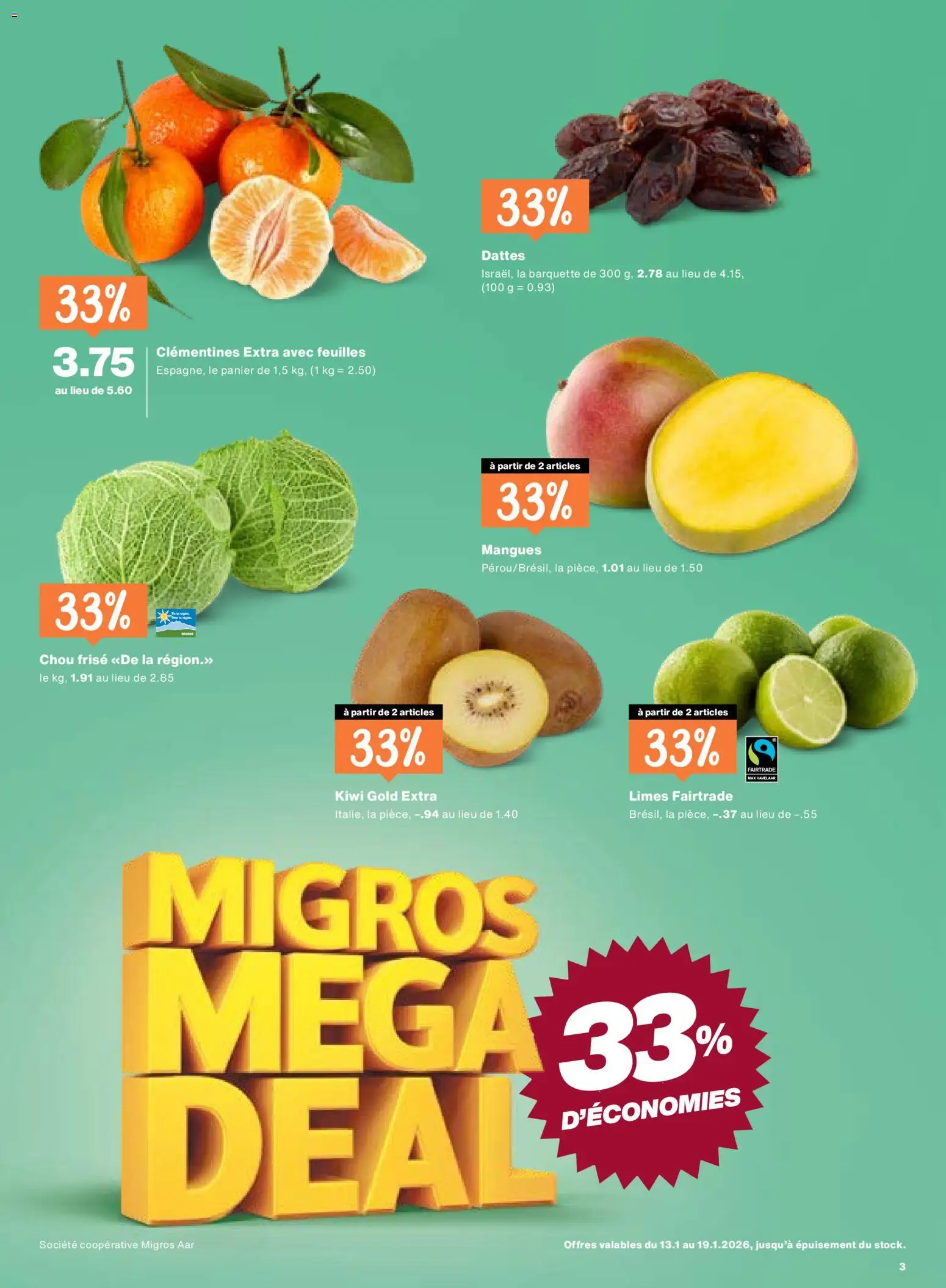 Migros Aktionen FR – gültig ab 13.01.2026 | Seite: 3 | Produkte: Kiwi