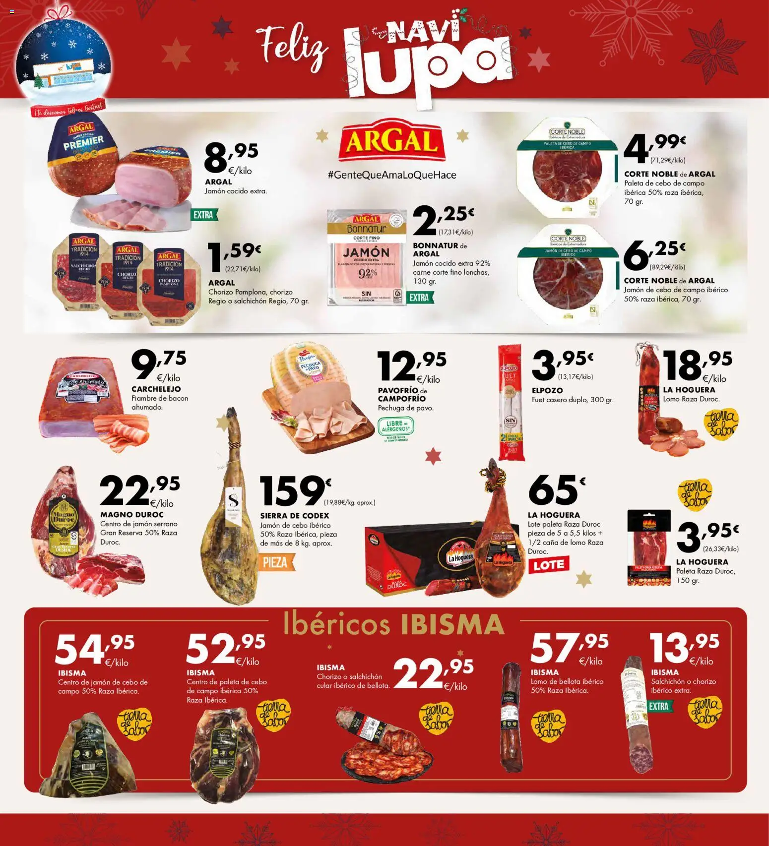 Lupa Supermercados folleto │ válido desde el 18.12.2025 | Página: 4 | Productos: Jamón serrano, Jamón, Jamón cocido