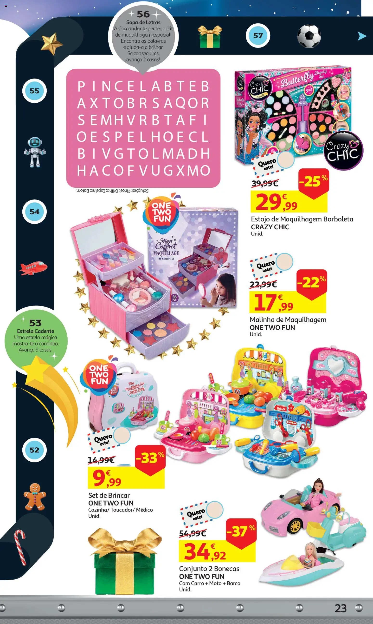 Auchan - A grande fábrica de Natal │ válido de 05.11.2025 | Página: 23 | Produtos: Maquilhagem, Sopa