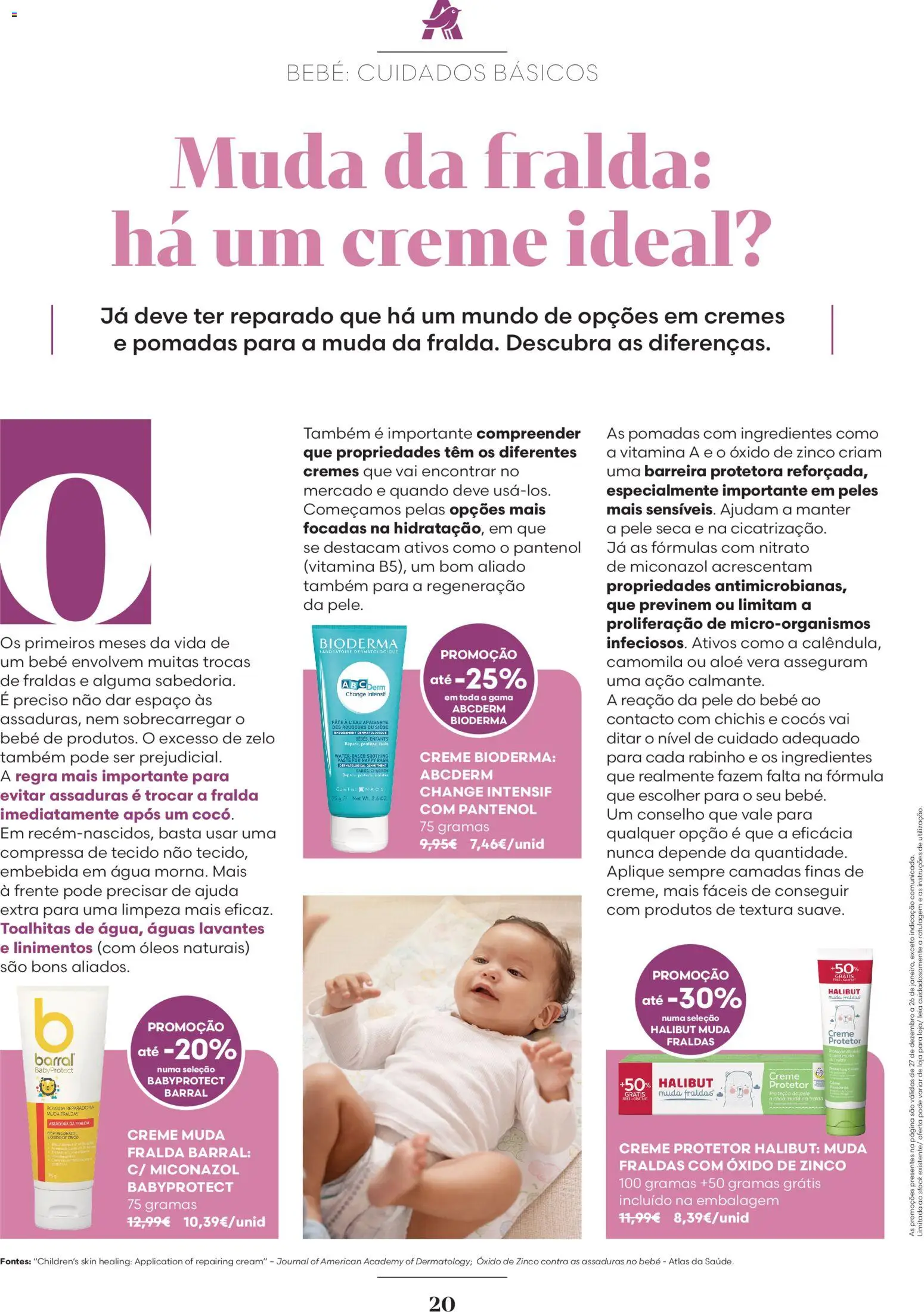 Auchan folheto │ válido de 01.01.2026 | Página: 20 | Produtos: Agua, Fraldas, Compressa, Creme