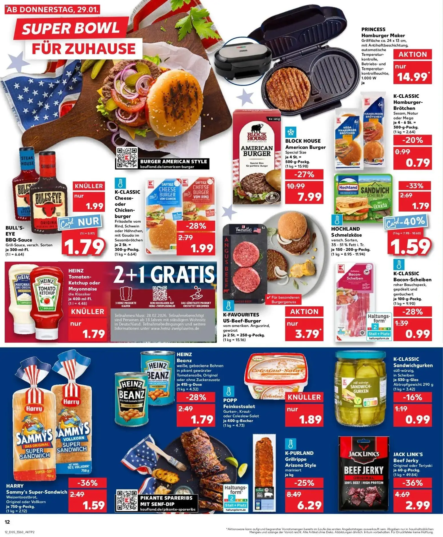 Kaufland prospekt Berlin	 – gültig ab 02.02.2026 | Seite: 12 | Produkte: Toast, Gouda, Burger, Kraut