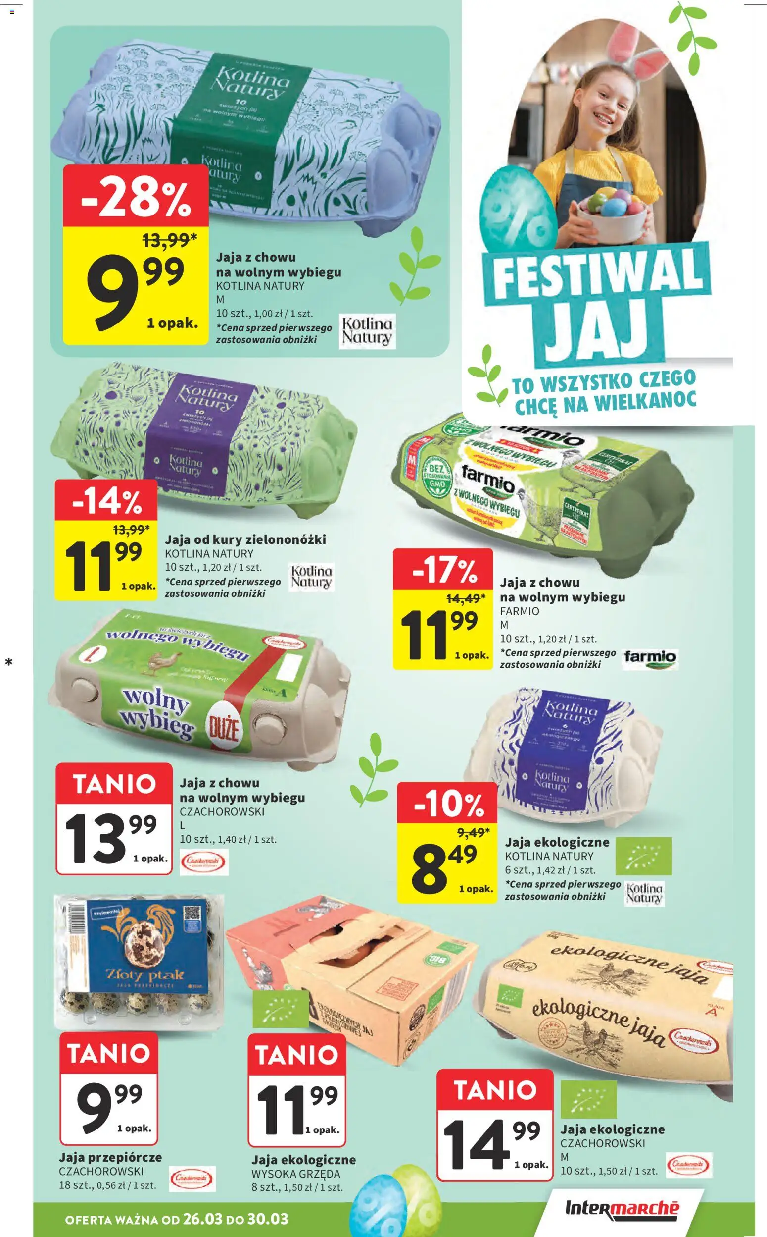 Intermarche gazetka od 26.03.2026 | Strona: 9 | Produkty: Jaja przepiórcze, Jaja